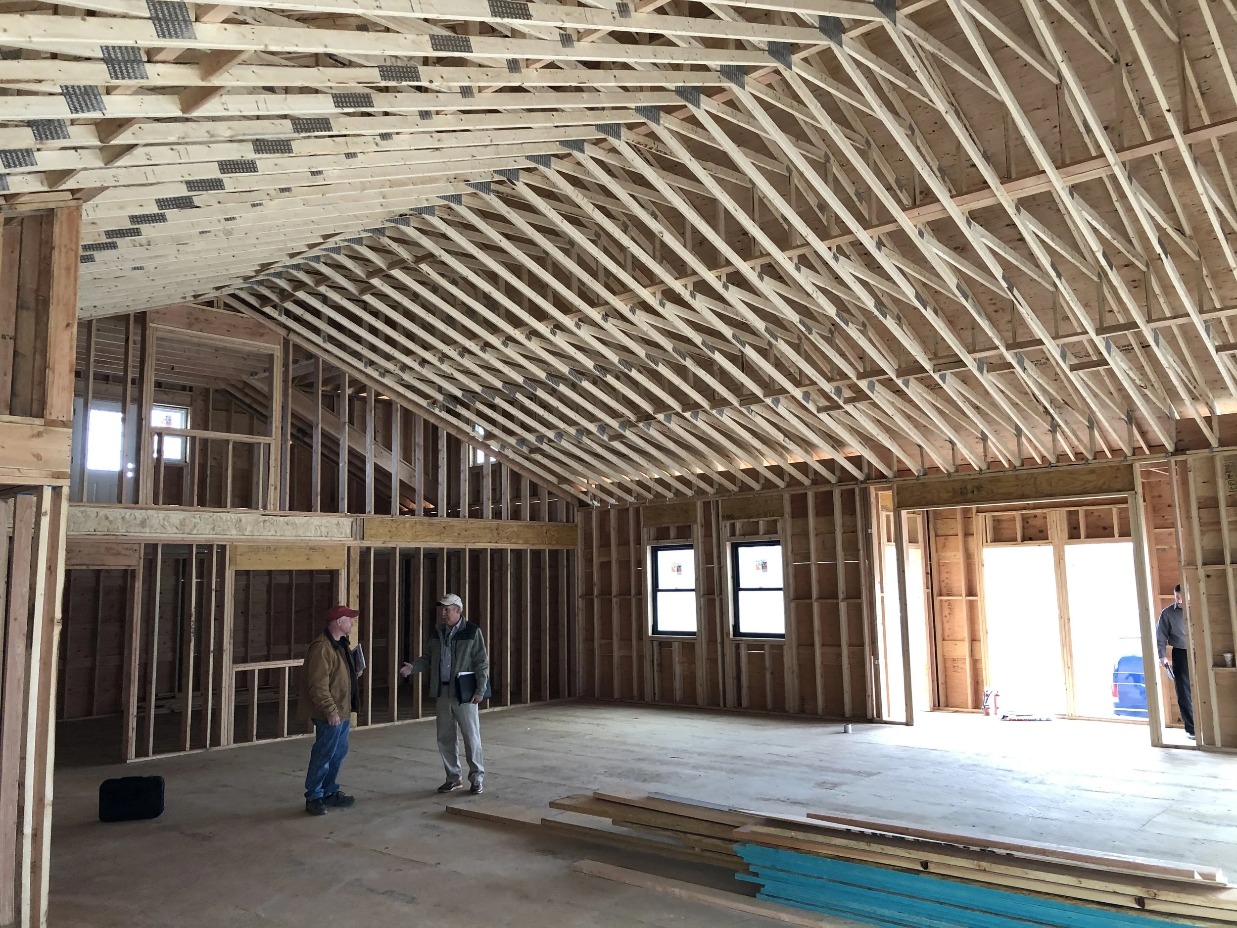 The Farmhouse under construction