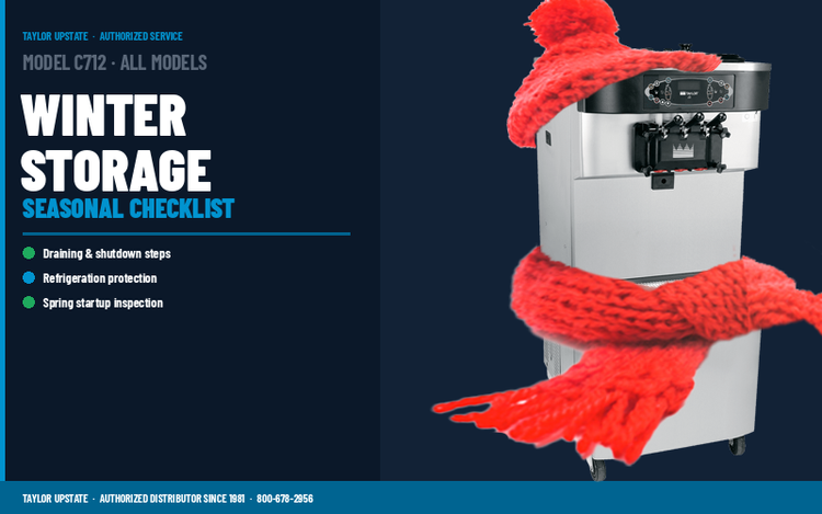 Taylor Soft Serve Machine Winter Storage Guide