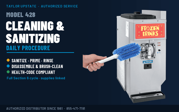 Taylor 428 Cleaning & Sanitizing Guide
