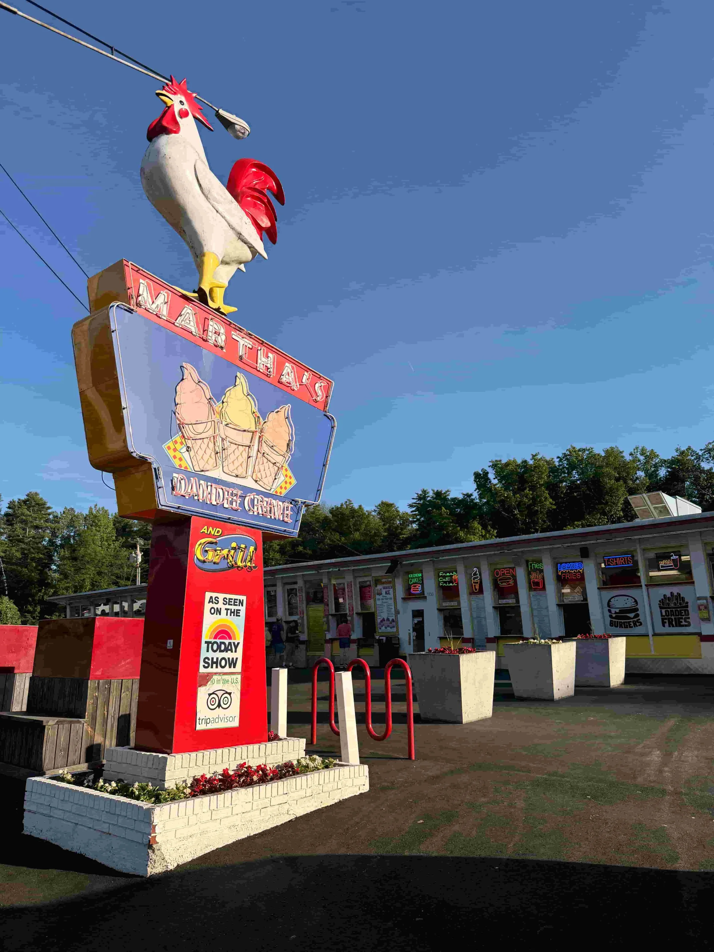 Martha's Dandee Creme rooster mascot