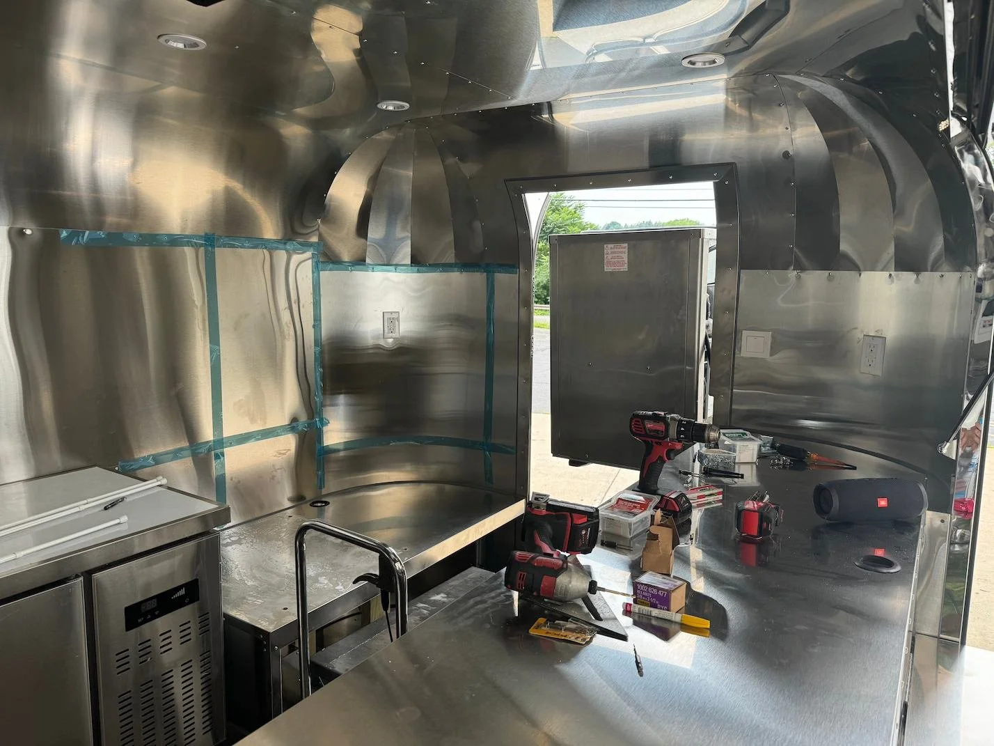 The Rolling Cones trailer install — stage two