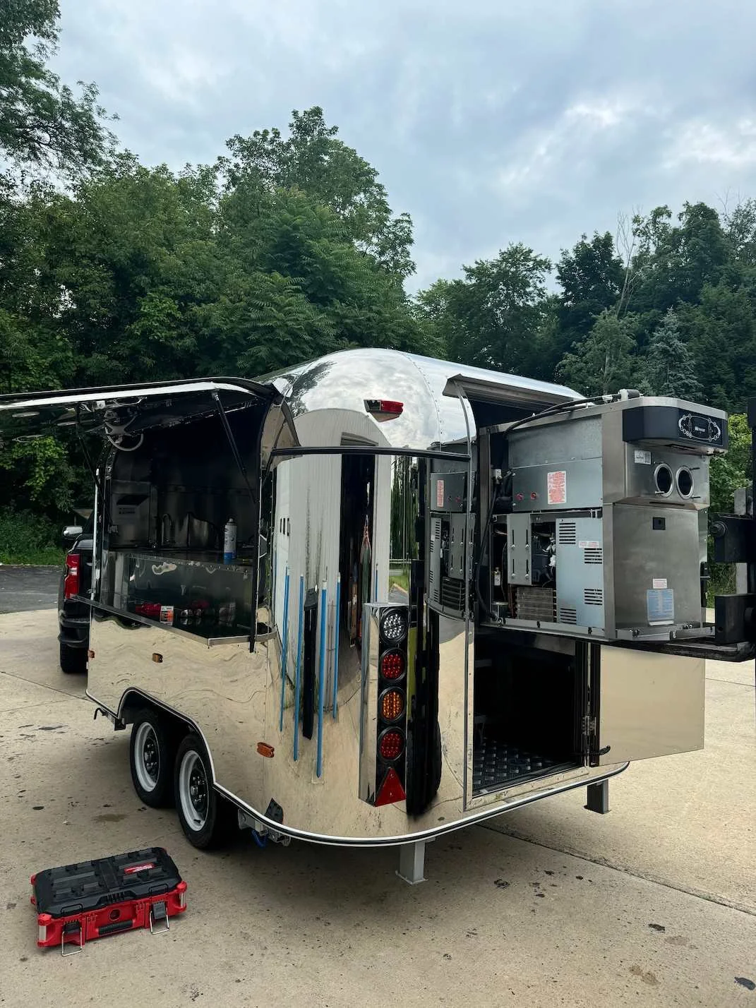 The Rolling Cones trailer install — stage one