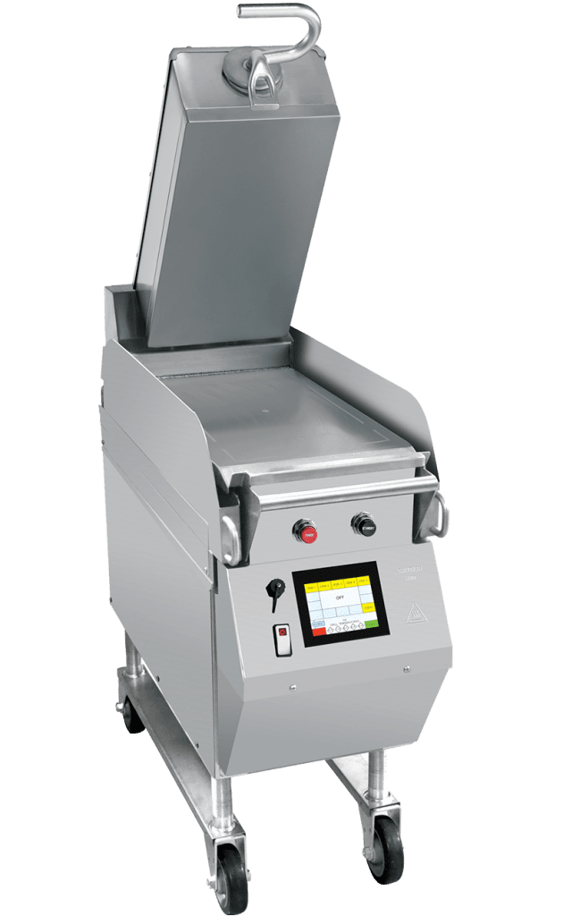 TAYLOR L828 electric grill, a commercial automated cooking machine with a 12-inch two-sided platen for versatile cooking
