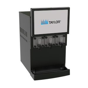 Taylor C393 3 barrel countertop frozen carbonated beverage machine facing to the right