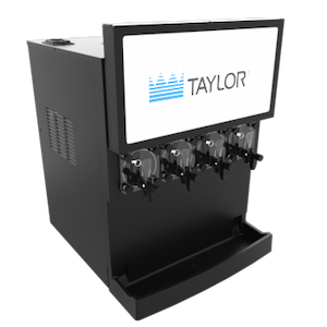Taylor 4 barrel C394 frozen carbonated beverage machine facing to the right