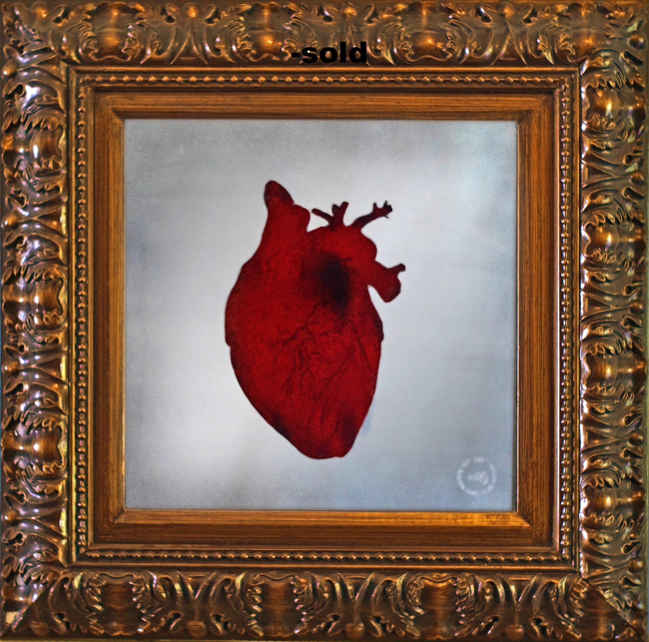 The Bleeding Heart of an Artist 12x12 Mirror Pigment