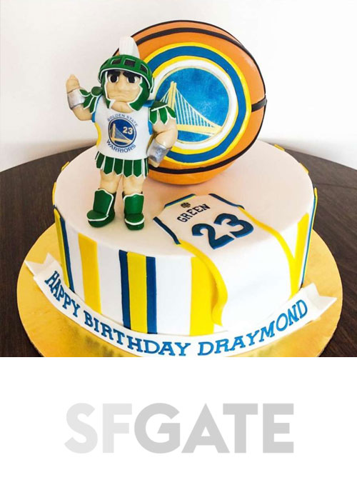 See the amazing birthday cakes this San Francisco baker makes for the Warriors