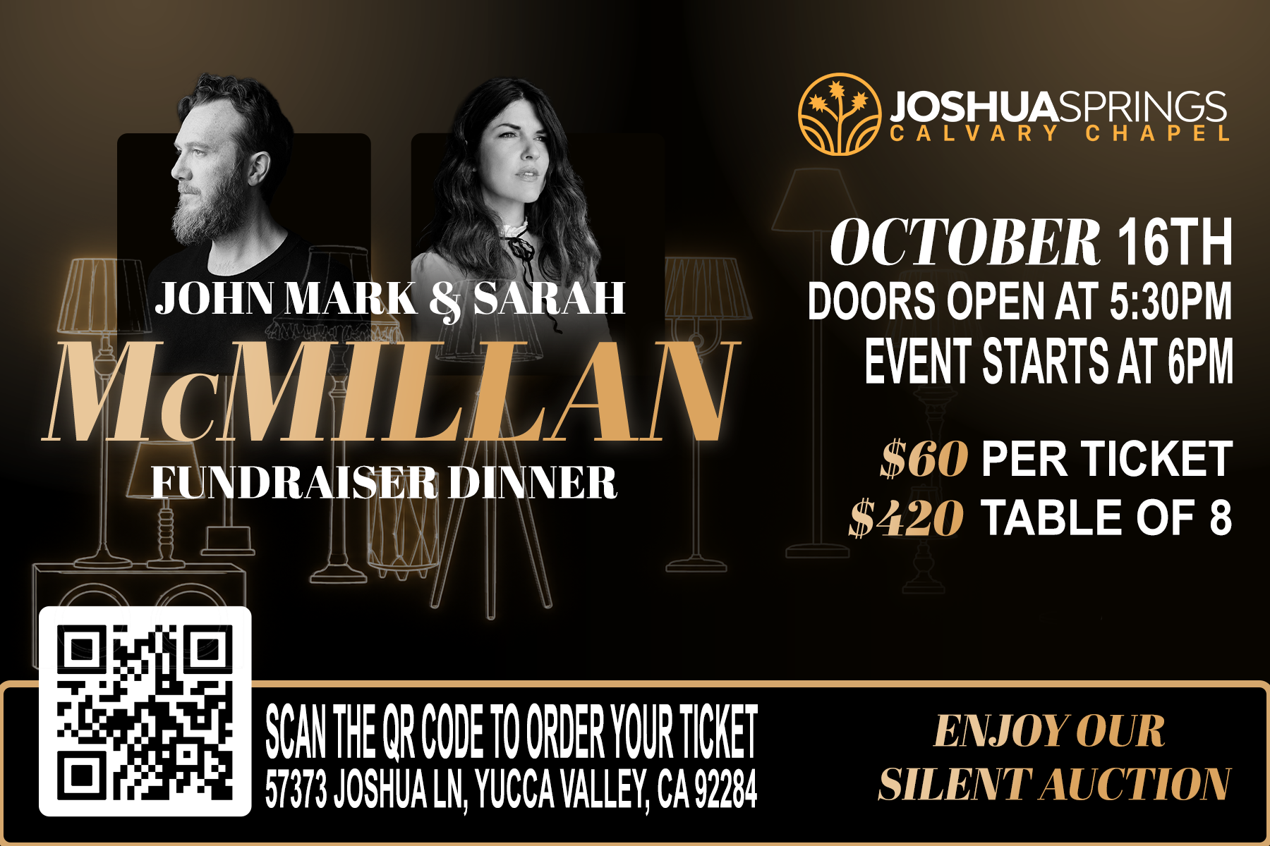 John Mark &amp; Sarah McMillan Fundraiser Dinner