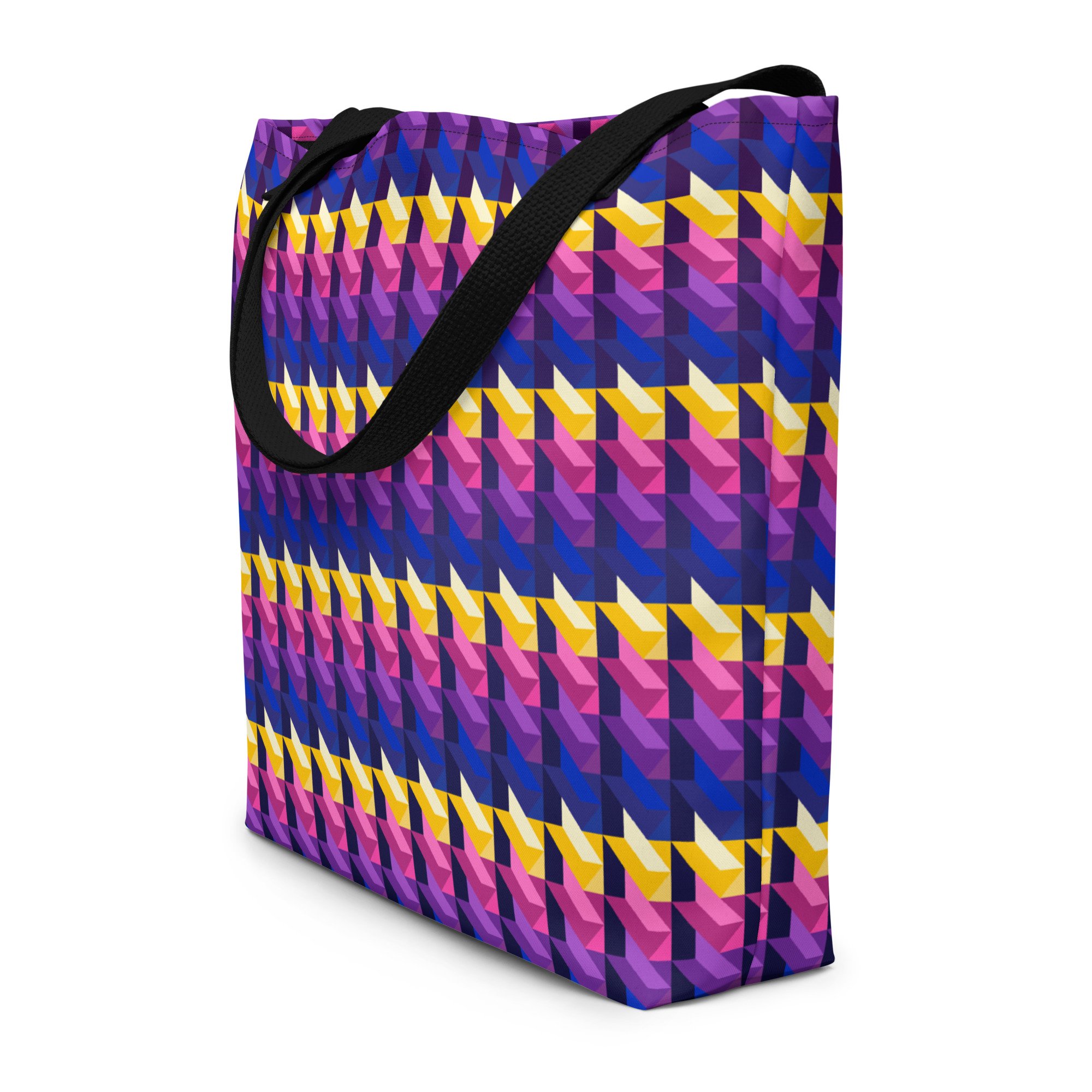Slanted Stacks - Large Tote