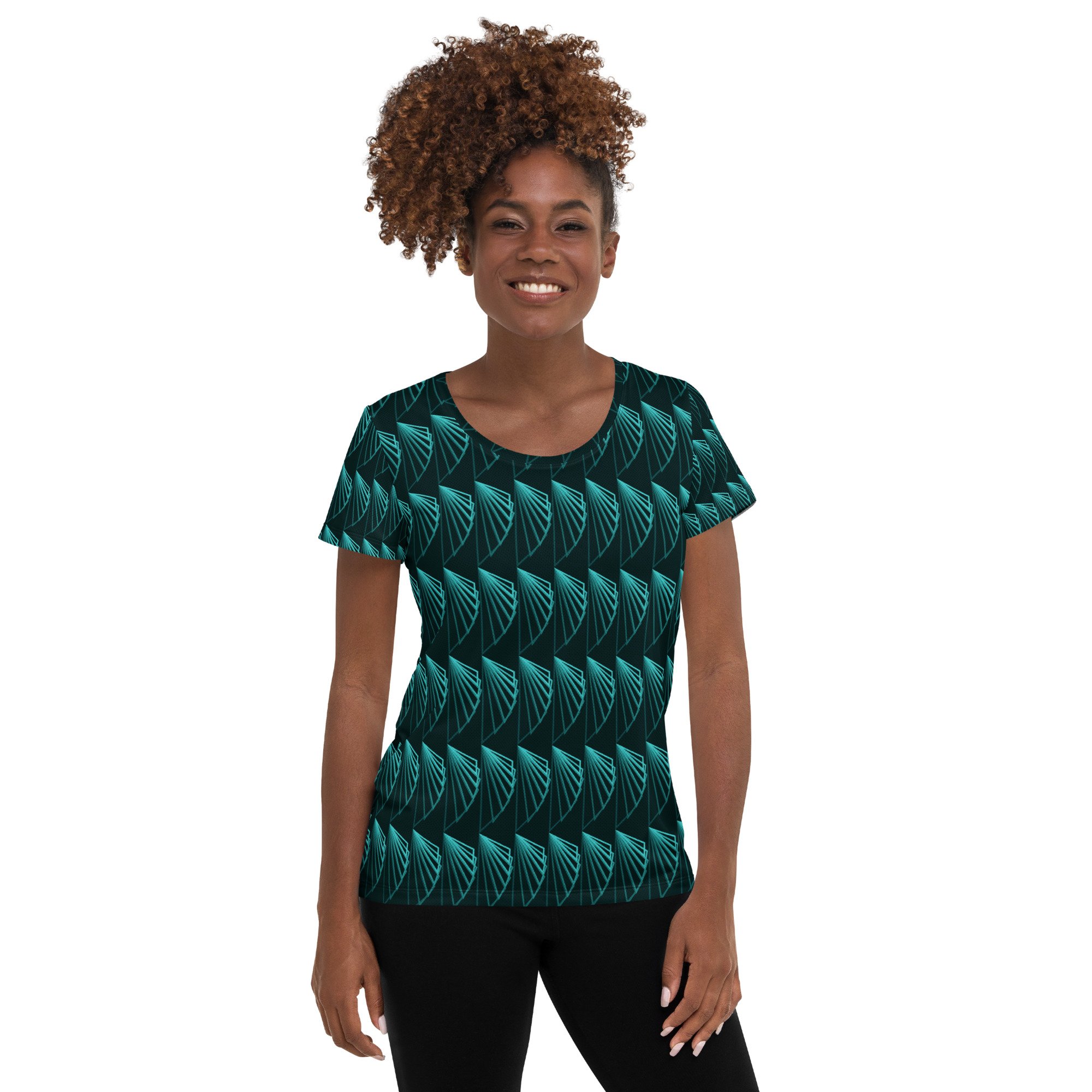 Deep Sea Spirals - Athletic Fitted Tee
