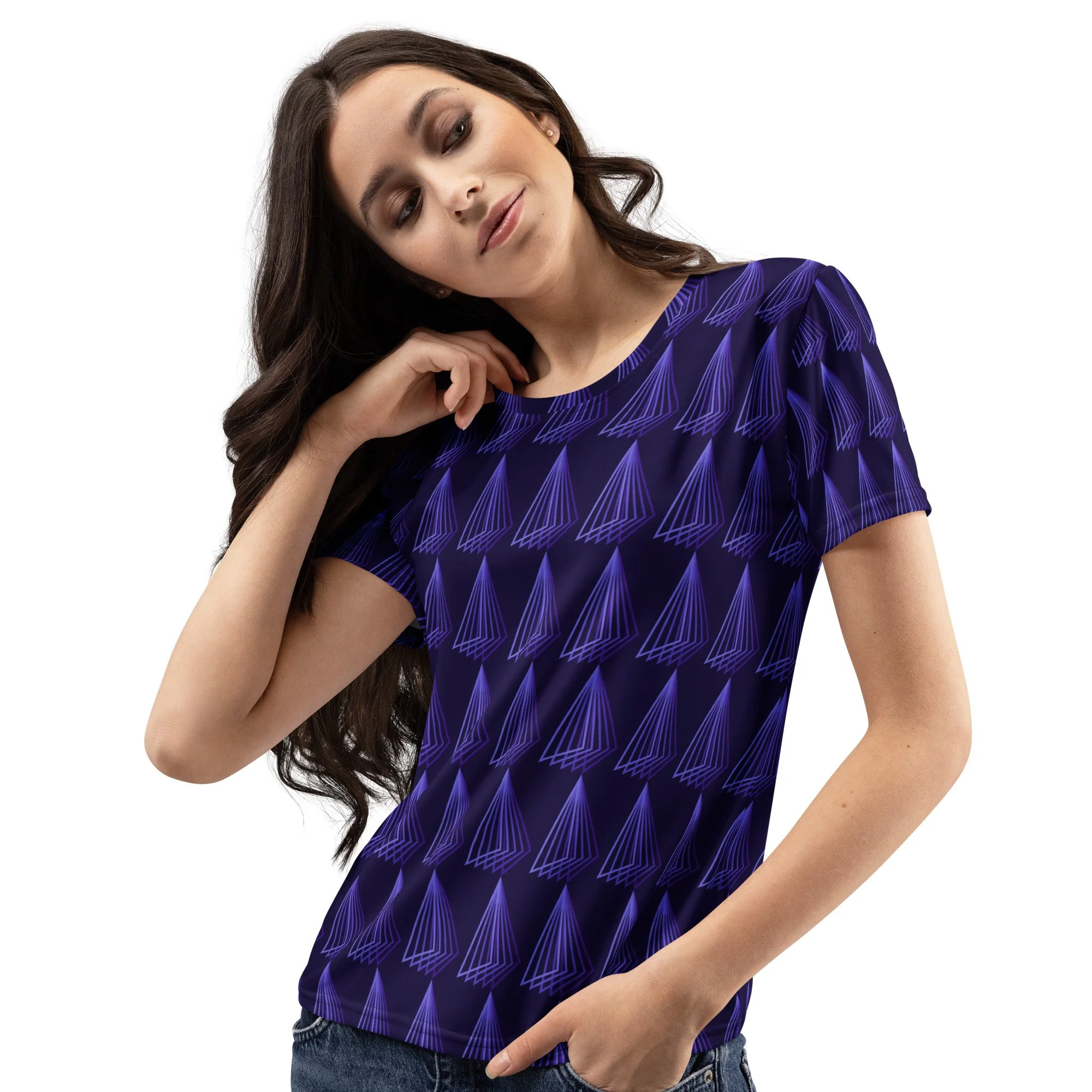Curvy Tee: Indigo Influx