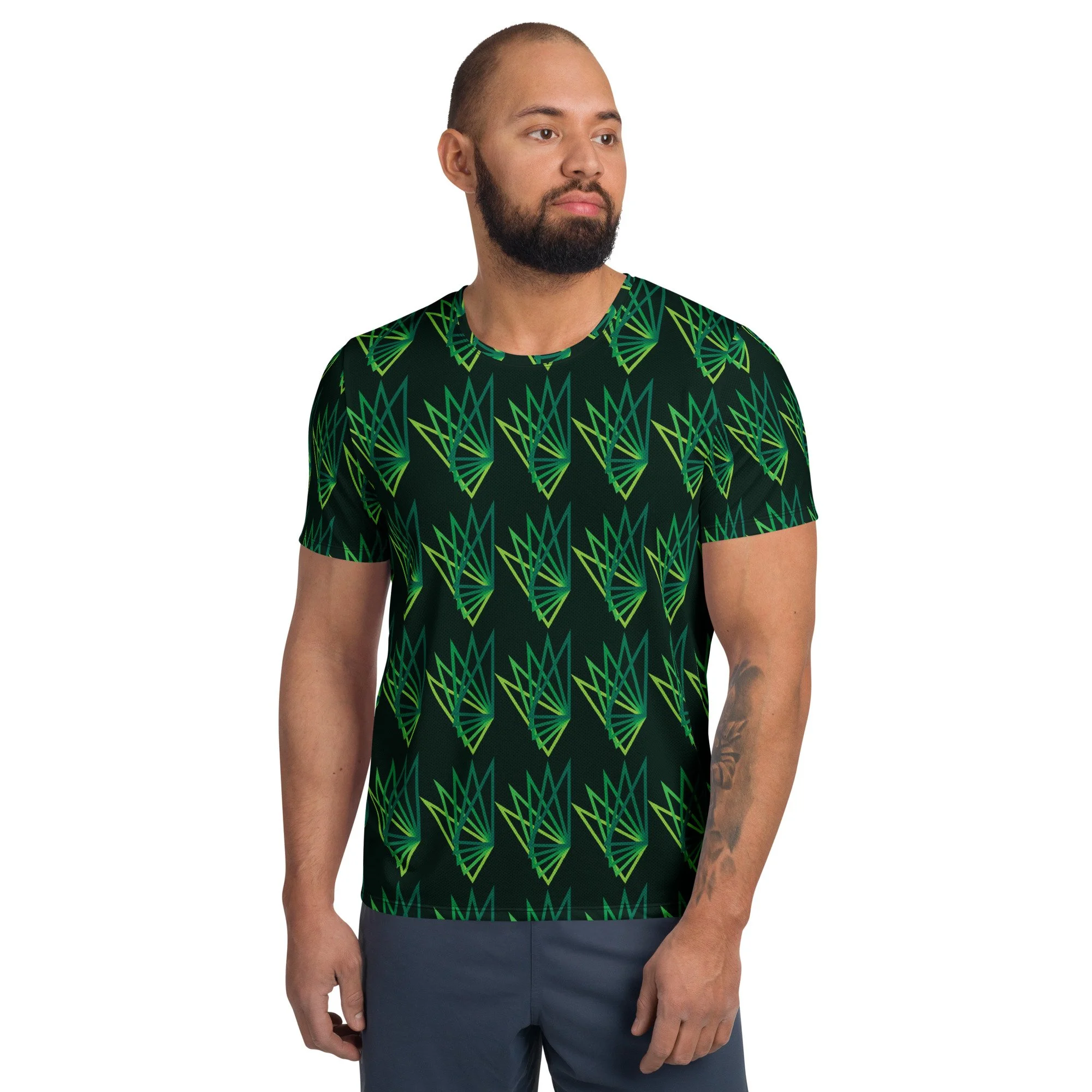 Viridian Vertex - Athletic Square Tee