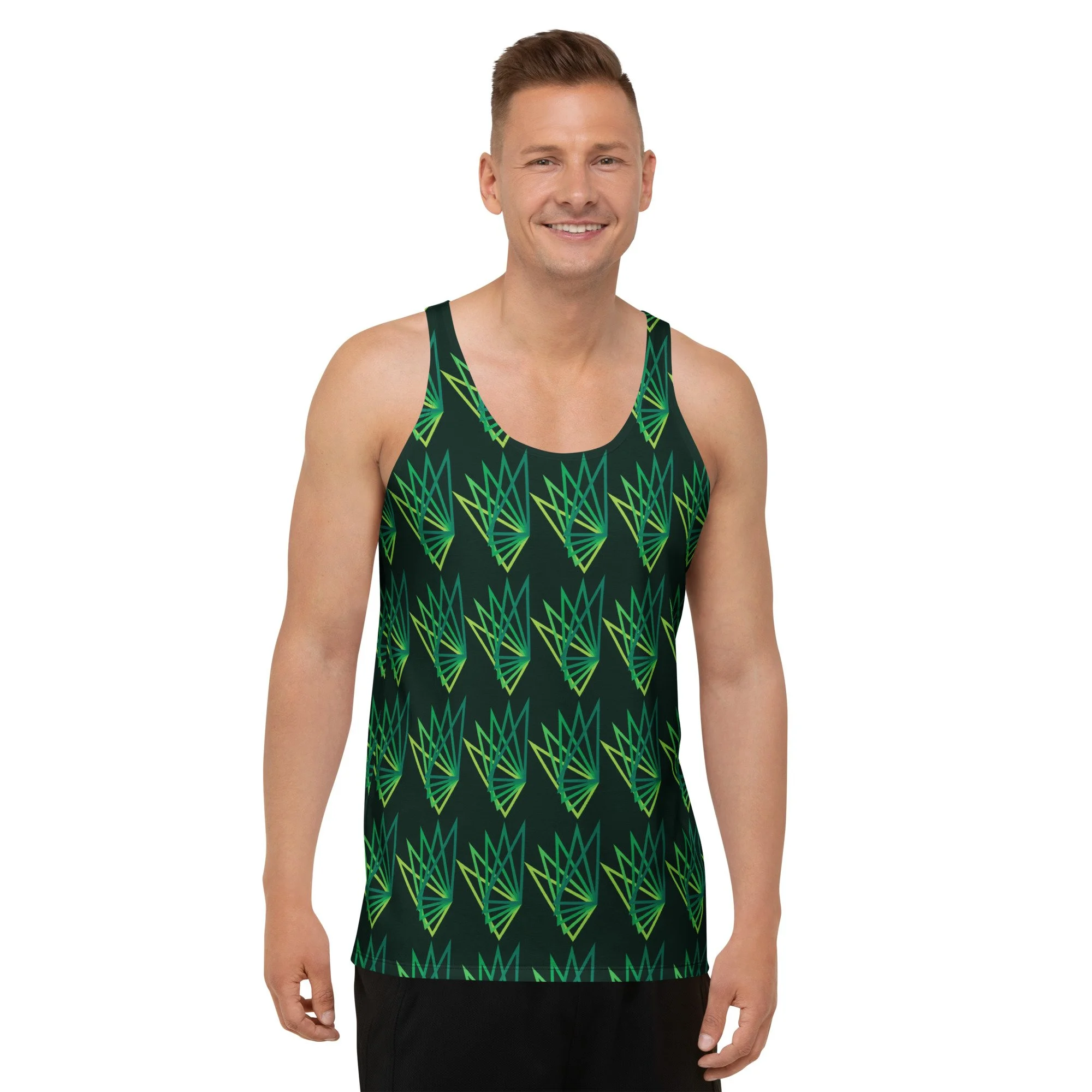 Viridian Vertex - Athletic Square Tank