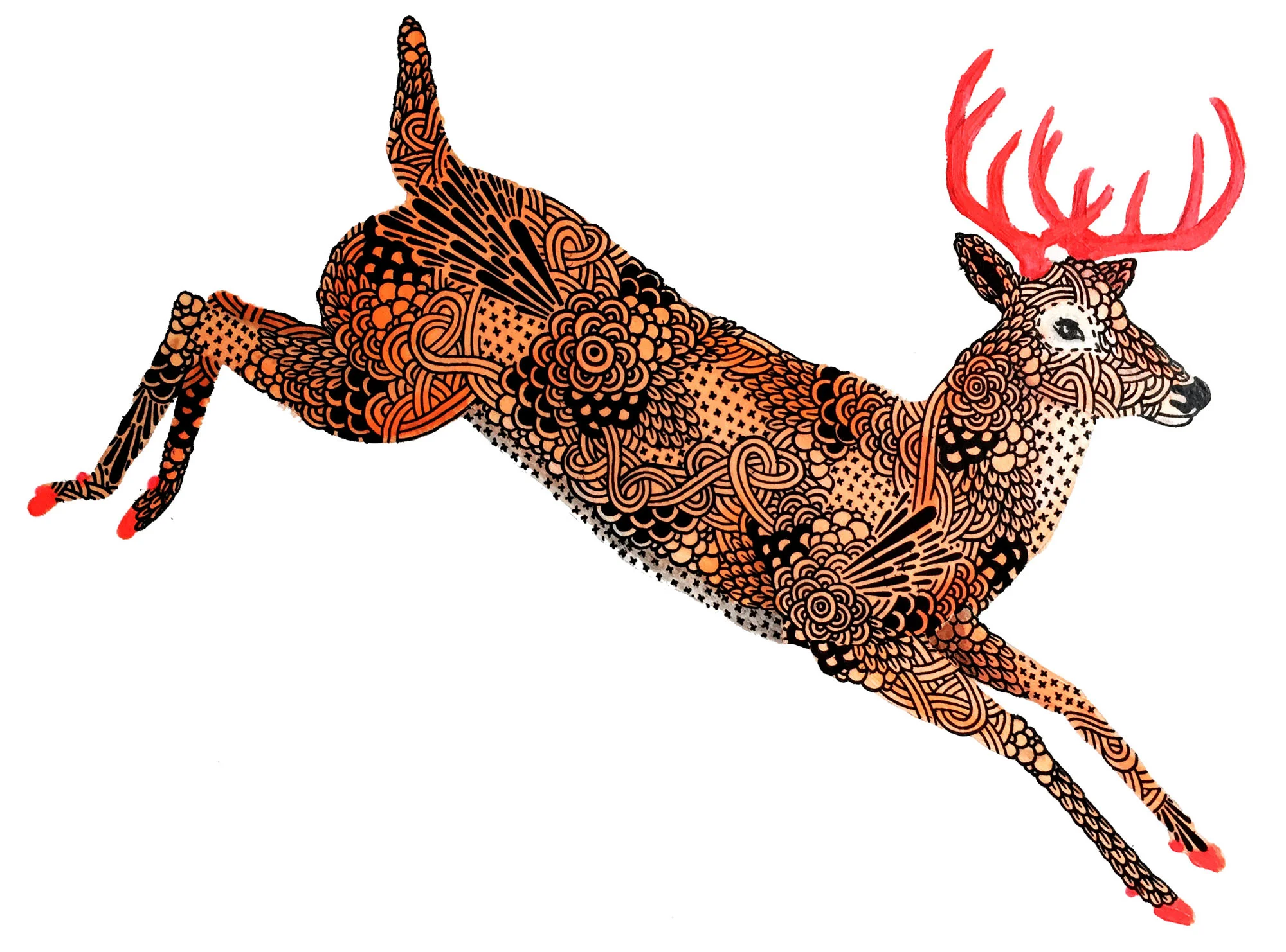 Jumping Deer