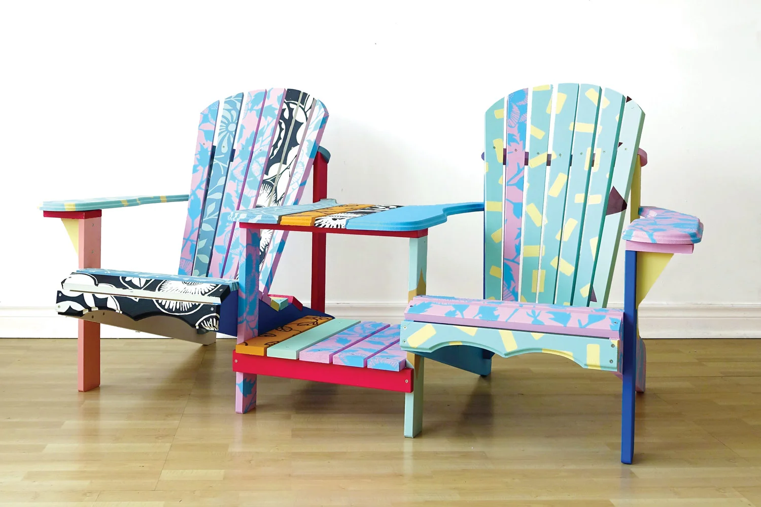 Patterned Adirondack Chairs