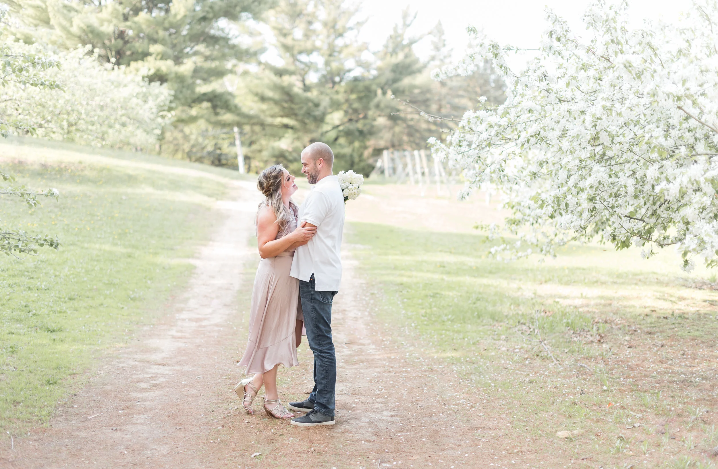 Marc &amp; Paige enjoyed a dreamy walk through Stillwater for their engagement session, see more of the photoshoot here on the blog!