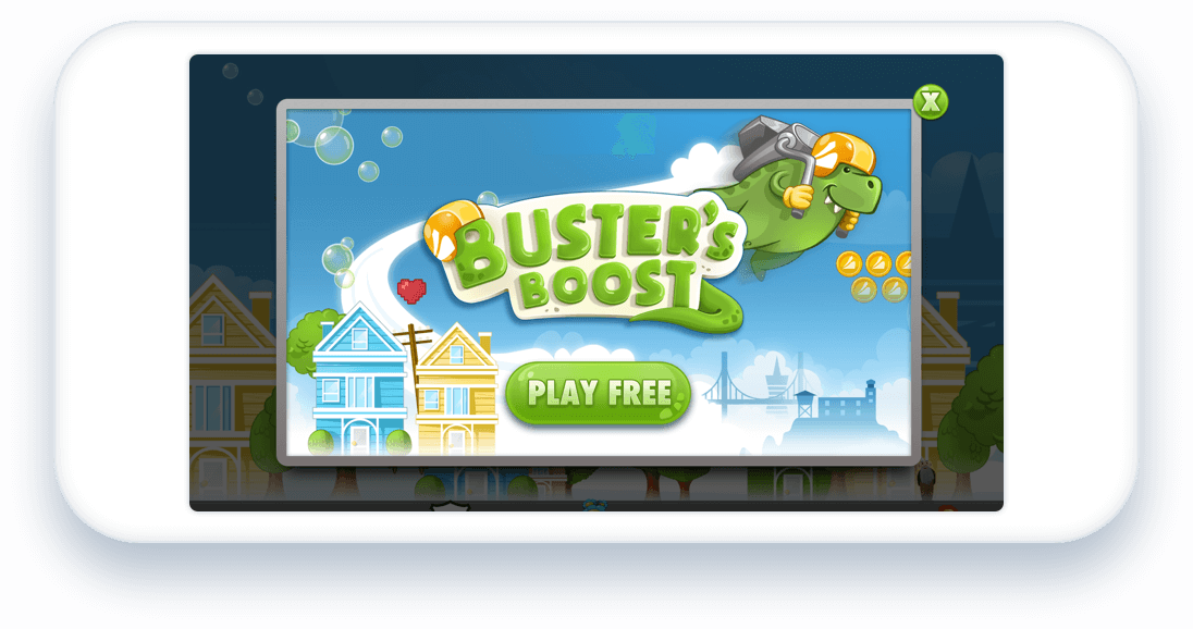  The legacy static ad unit. The creative is shown inside a frame.