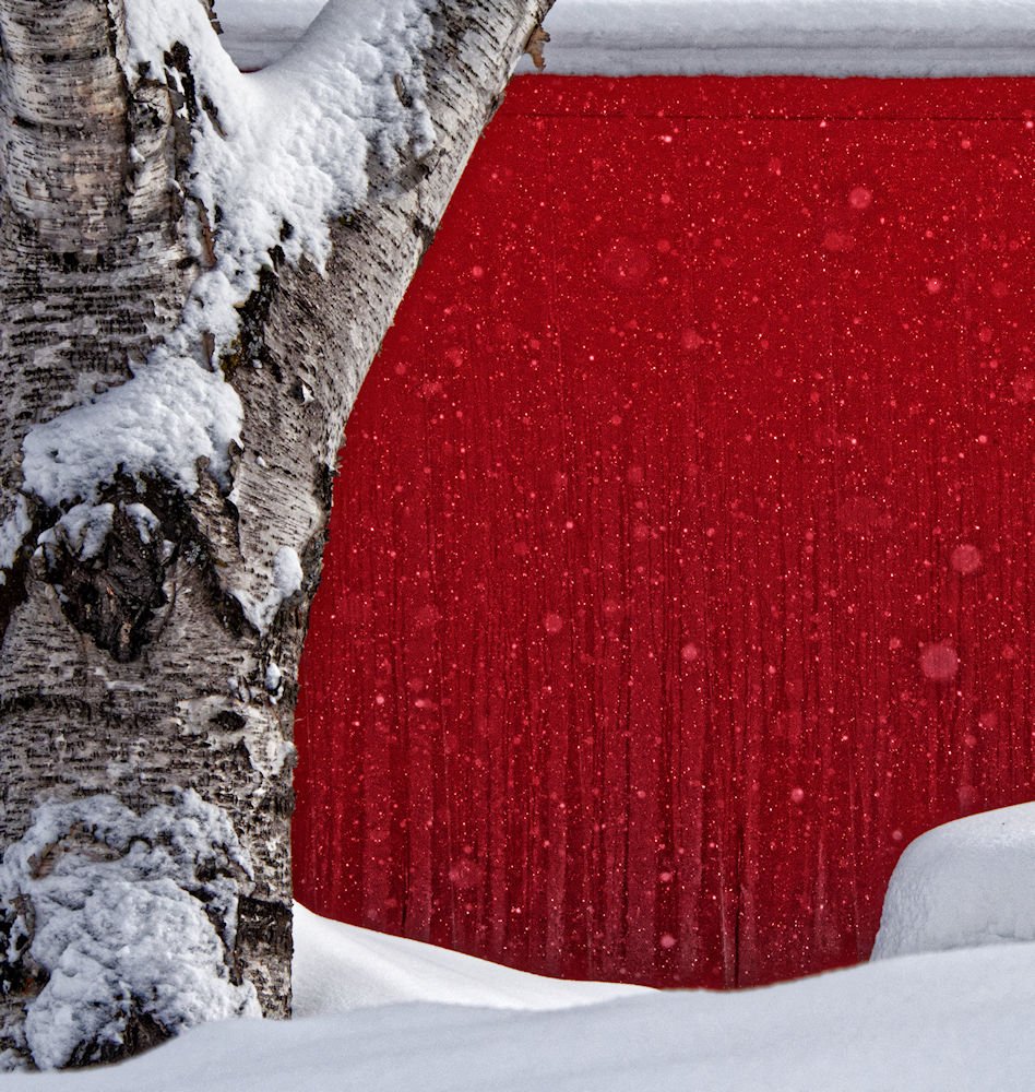snow against Red