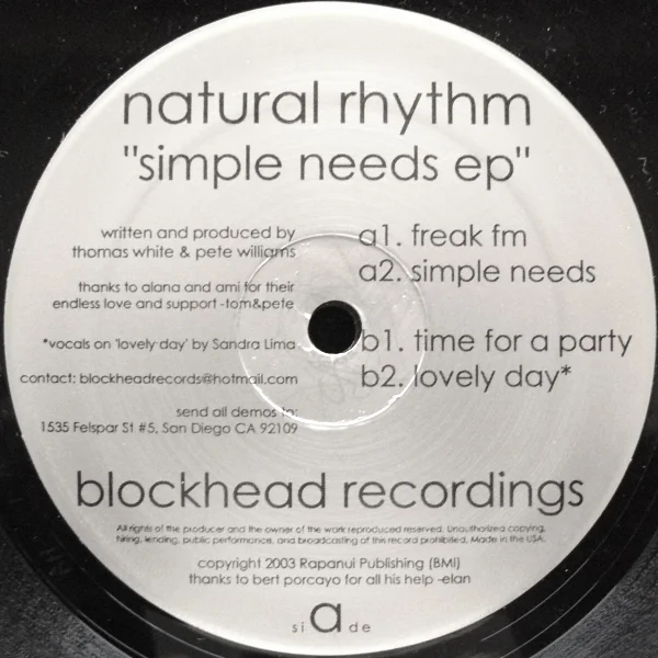 Simple Needs EP Blockhead Recordings (2003)