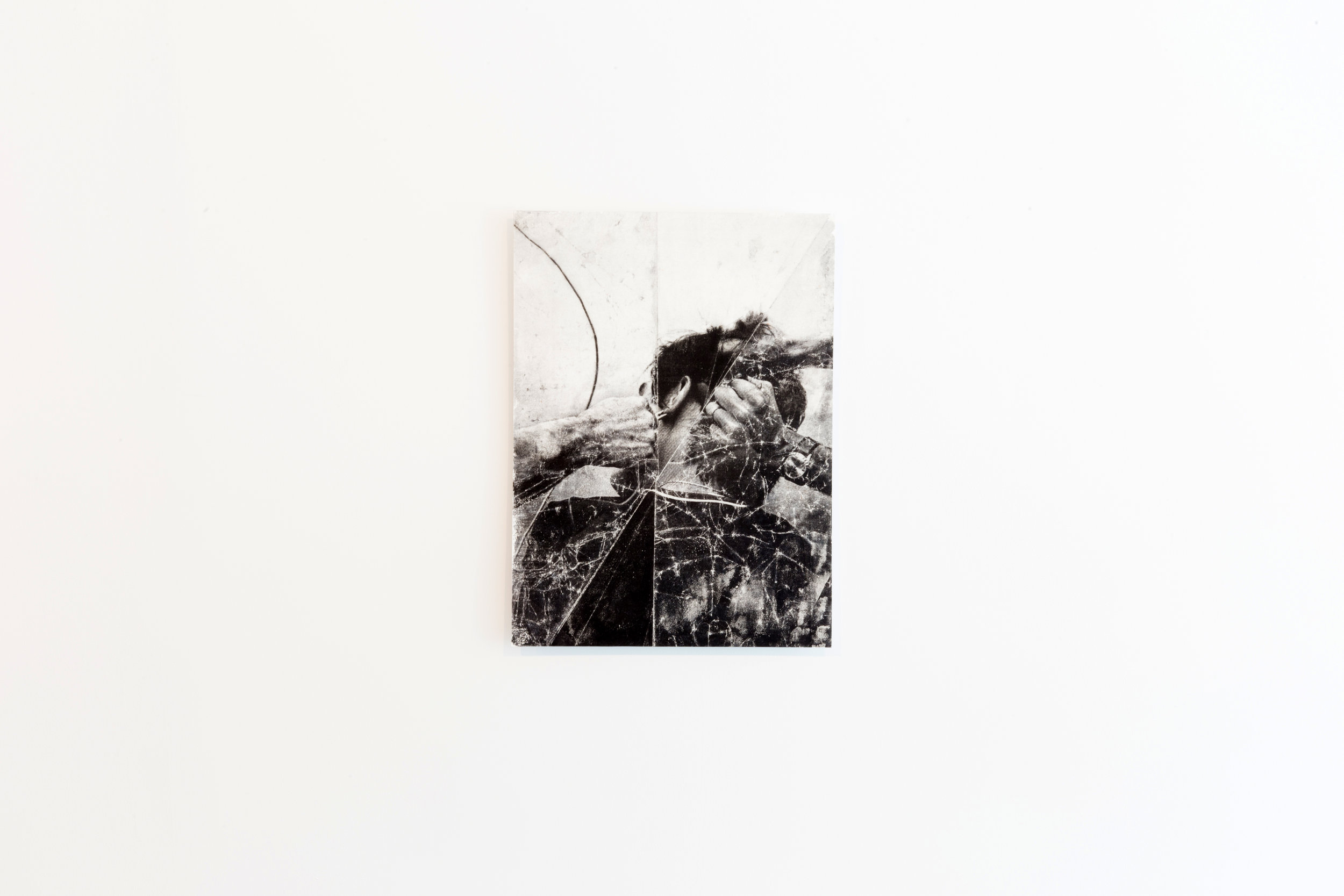 Harold Mendez. "let X stand for the one's unfound (After Proceso Pentágono) II," 2016. Ink and toner on paper mounted on sintra. 29.5" x 19.5"