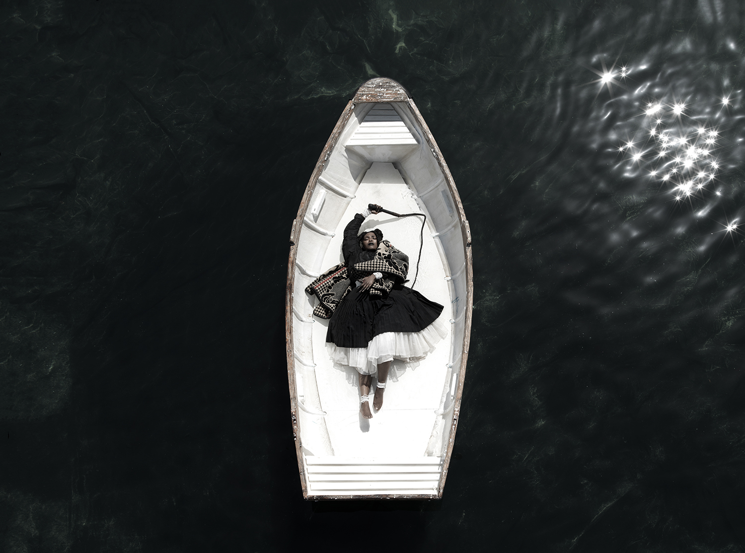 Mohau Modisakeng, Passage (video still), 2017. 18:49 min. Three channel HD video.