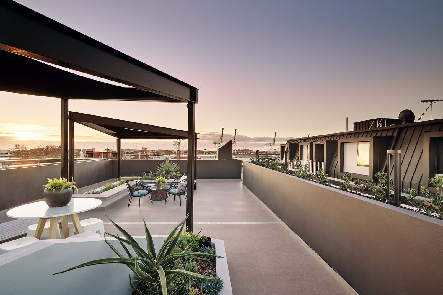 roof deck sunset fremantle thesocial henry street architecture western australia port.jpg