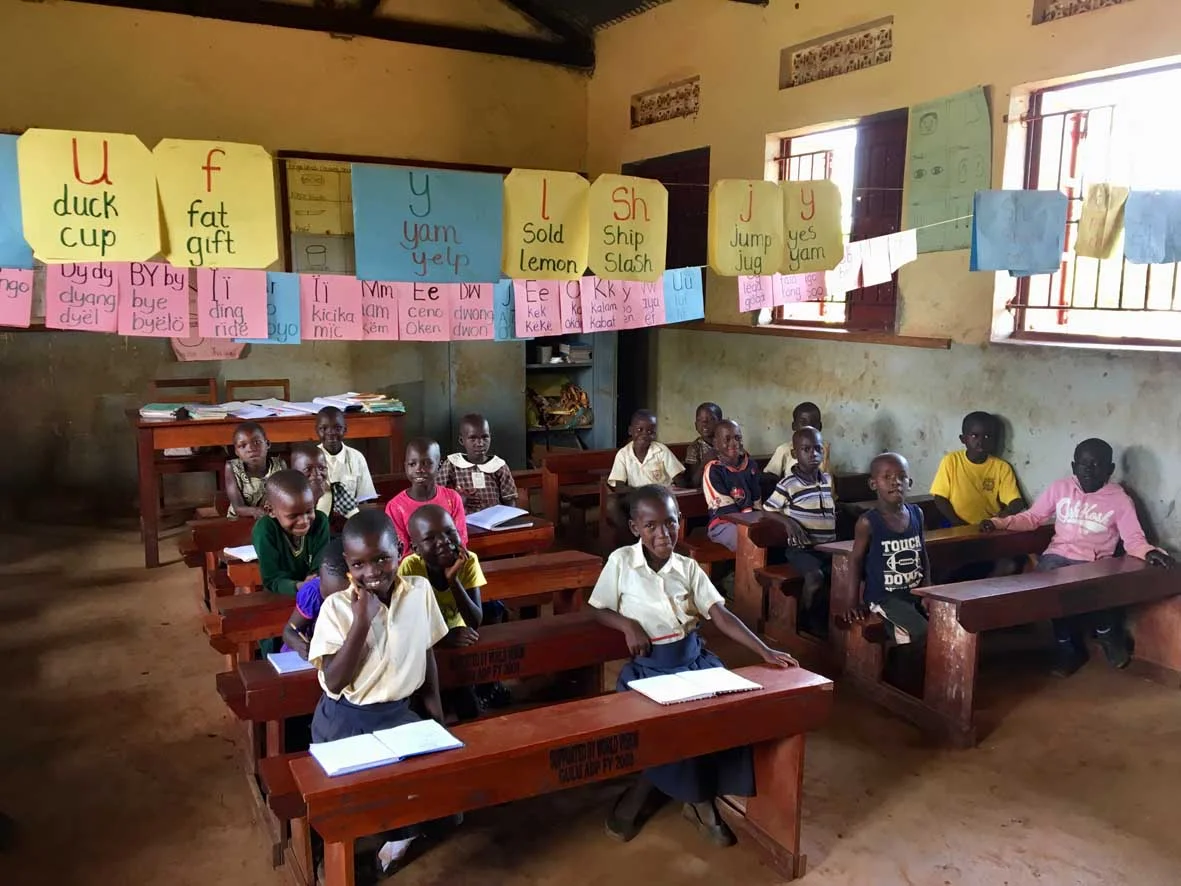 Some of the P1 pupils at Cubu Primary School who have improved in their reading this year.