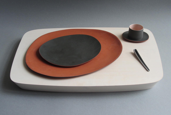 Untitled 2011. Wooden base by Naoto Niidome