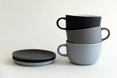 Linum tea cup with handle