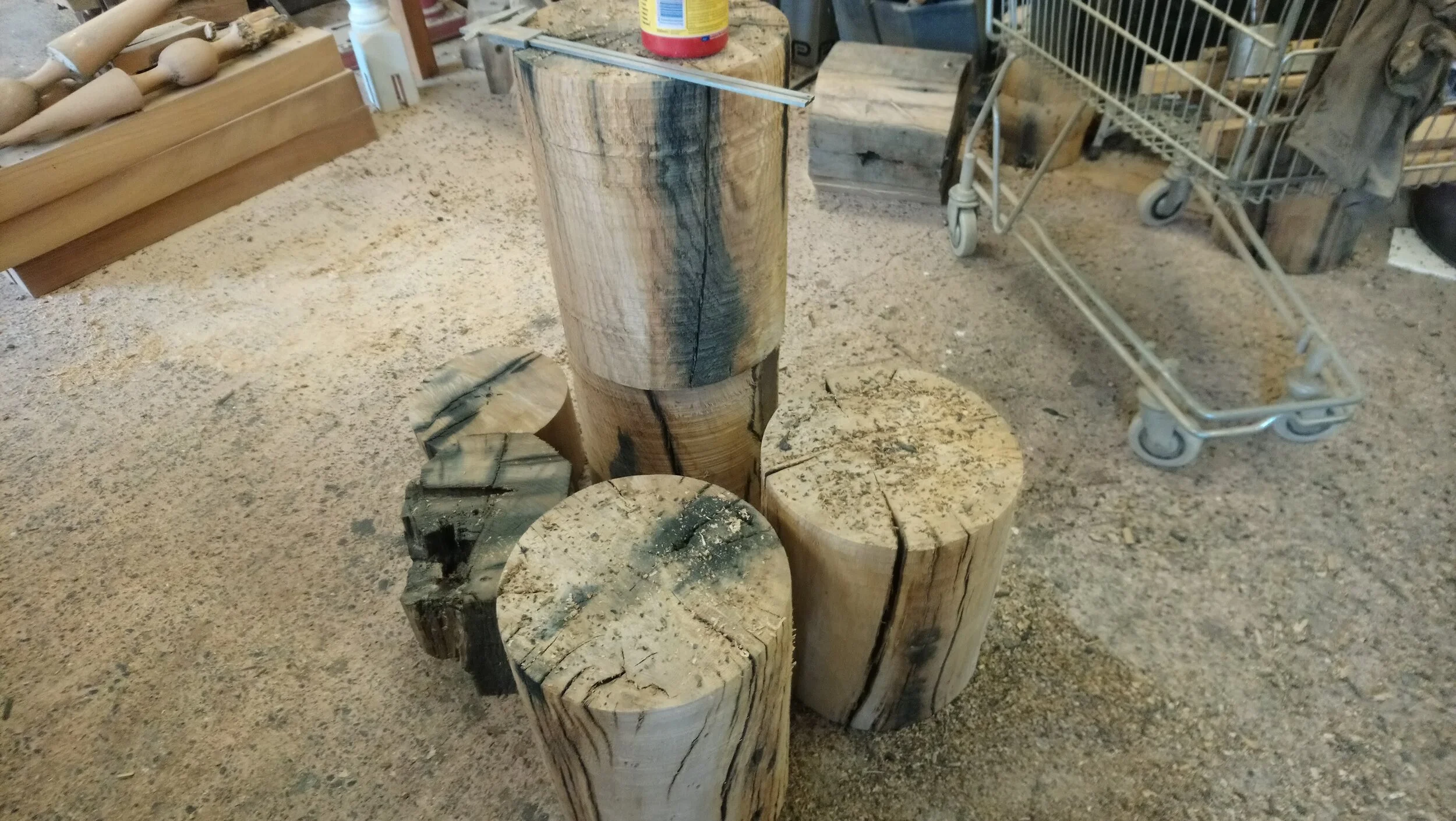 Reclaimed Oak from the Plymouth Docklands.