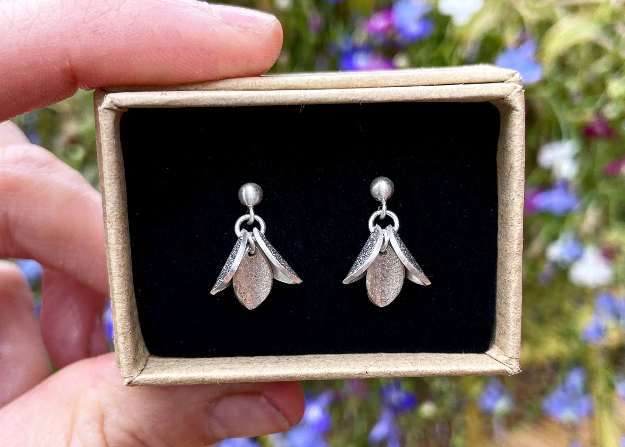 Silver Bluebell Earrings