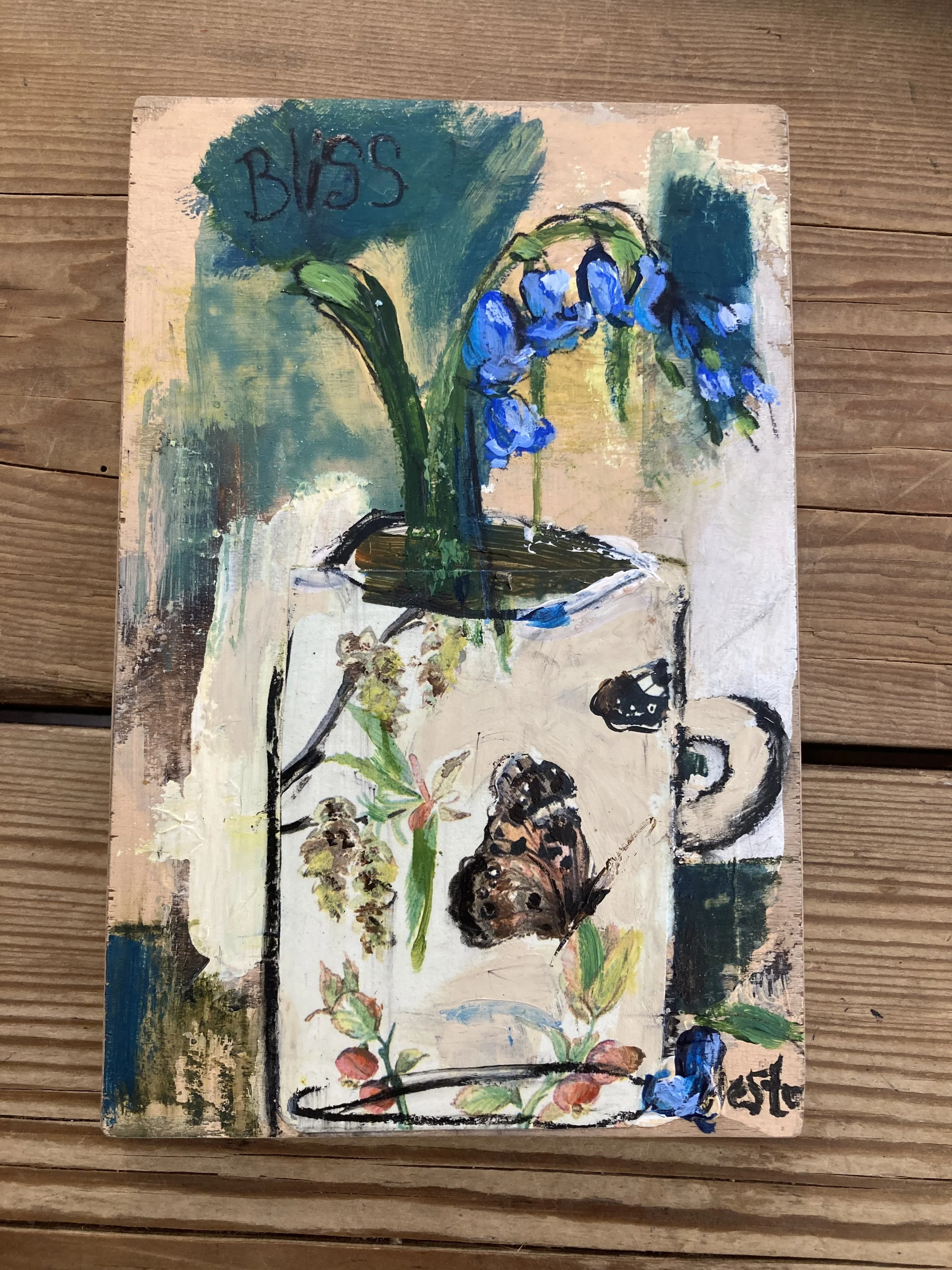 'Buttefly and Bluebell' - £68 - sold
