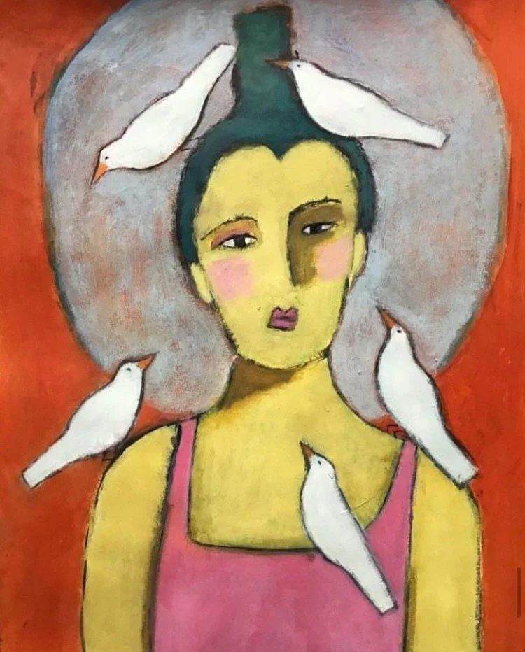 ‘St Clair gathering the birds of peace’ - SOLD