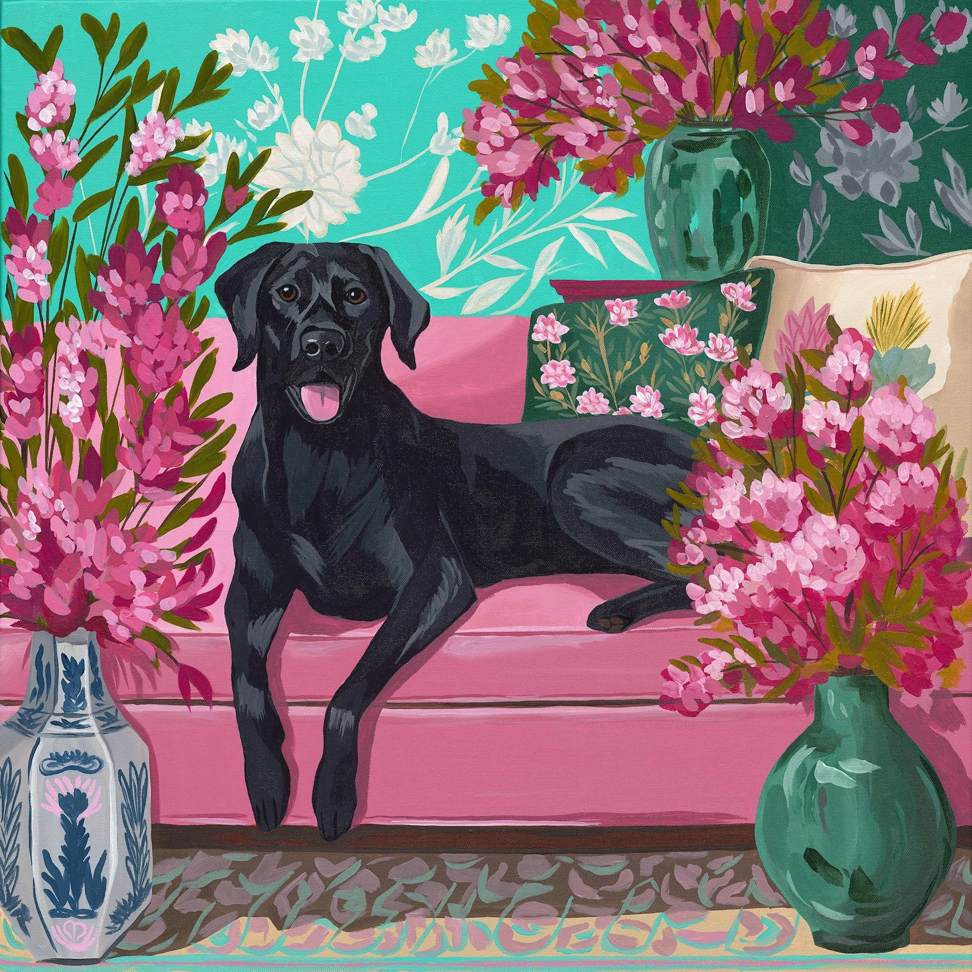 'Pink Sofa Pup' - £750