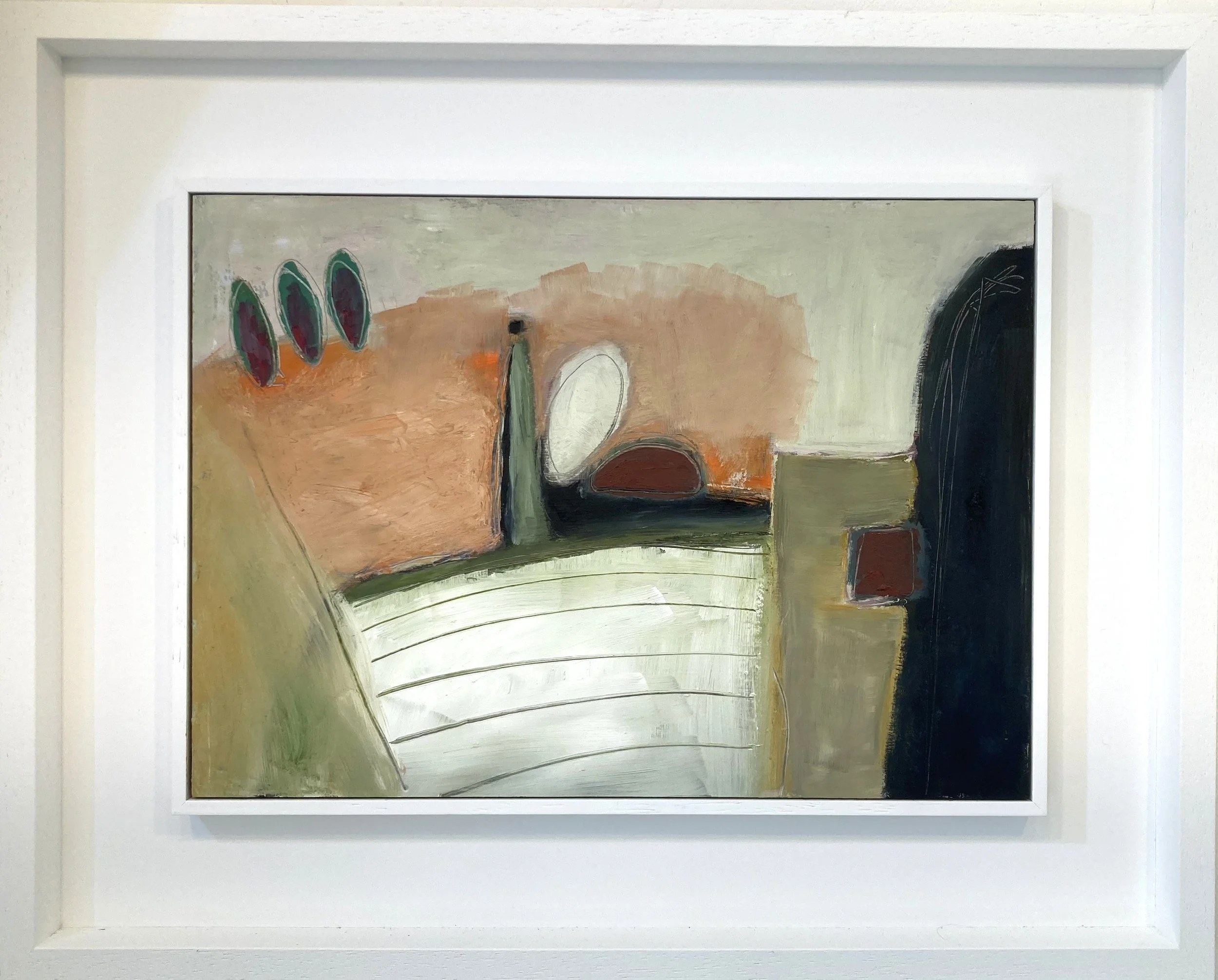 'High Tide' Oil on Board. Framed size 50cm x 40cm.