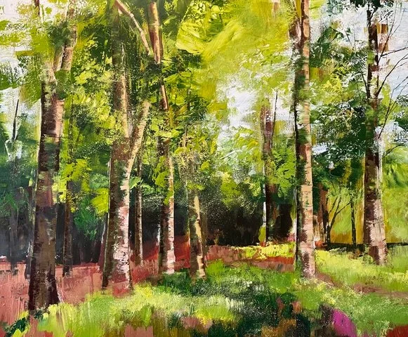 'Dawn Chorus' Oil on Canvas 120 x 100 cm £1,690