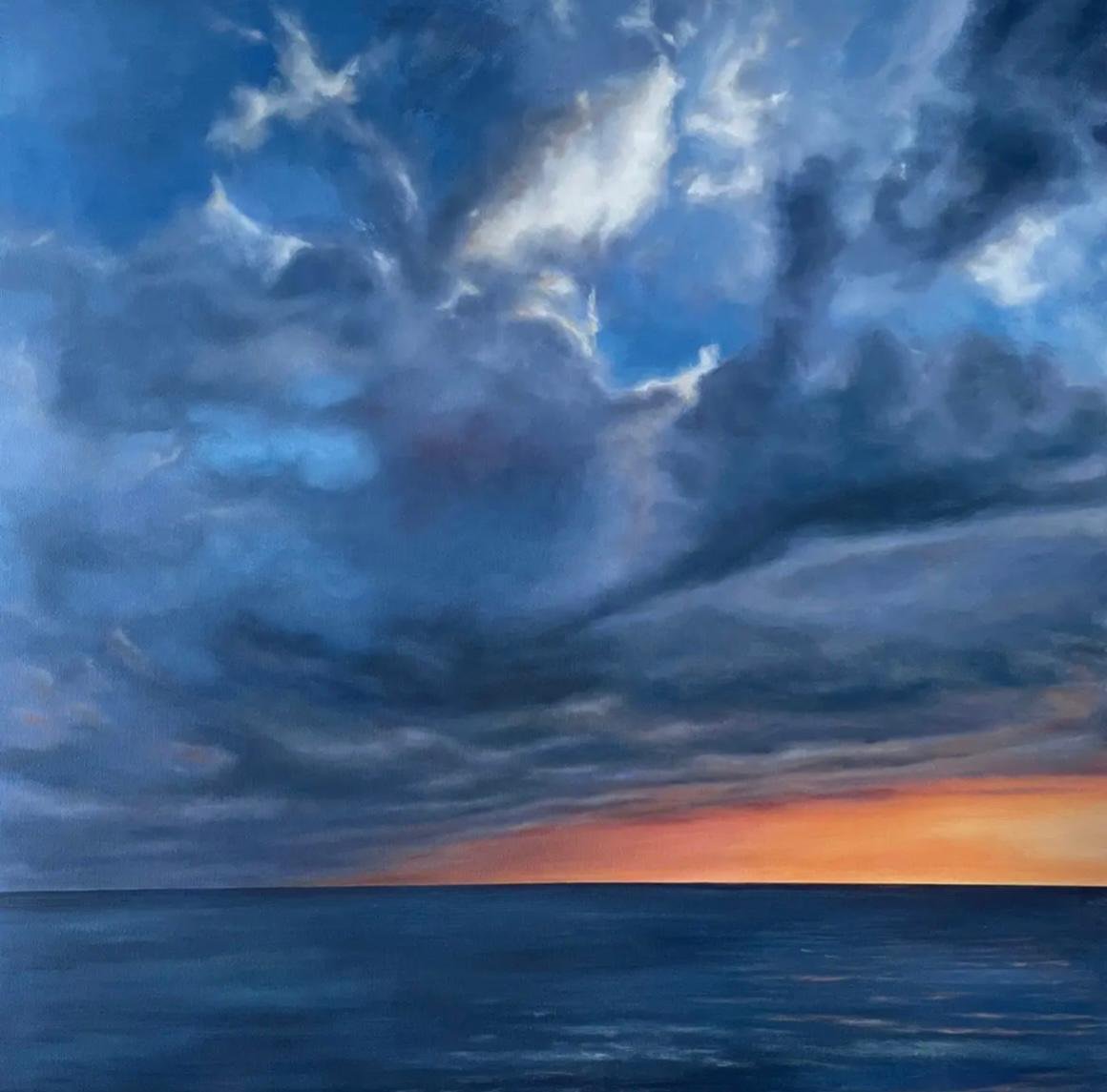 'Fiery Sunset, South Milton Sands' - £1,100