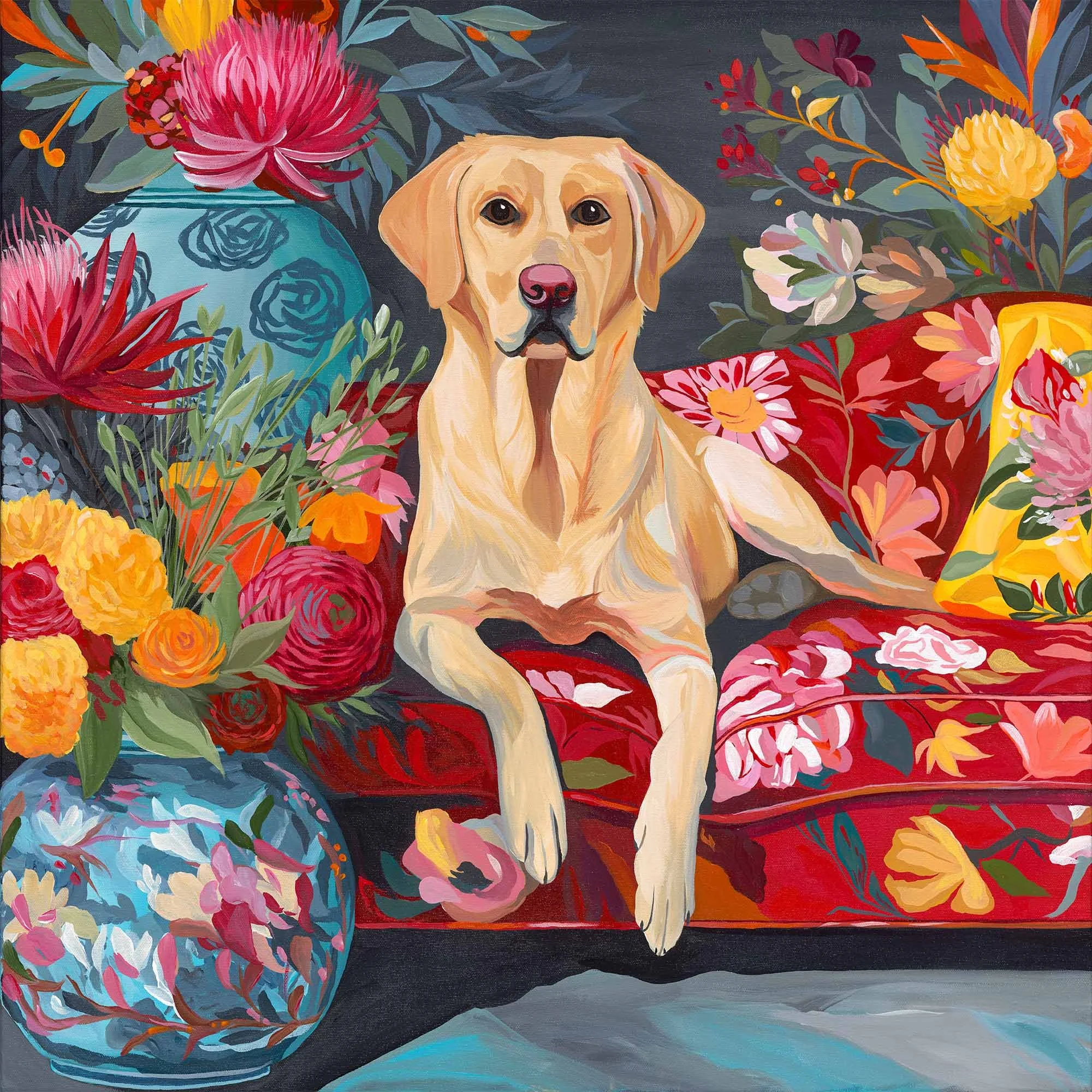 'Floral Sofa Sneak'