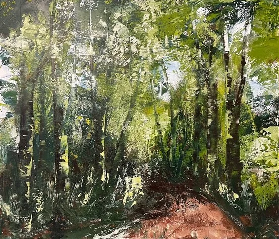 'Easy Like Sunday Morning' Oil Framed size -  73 x 63 cm £890
