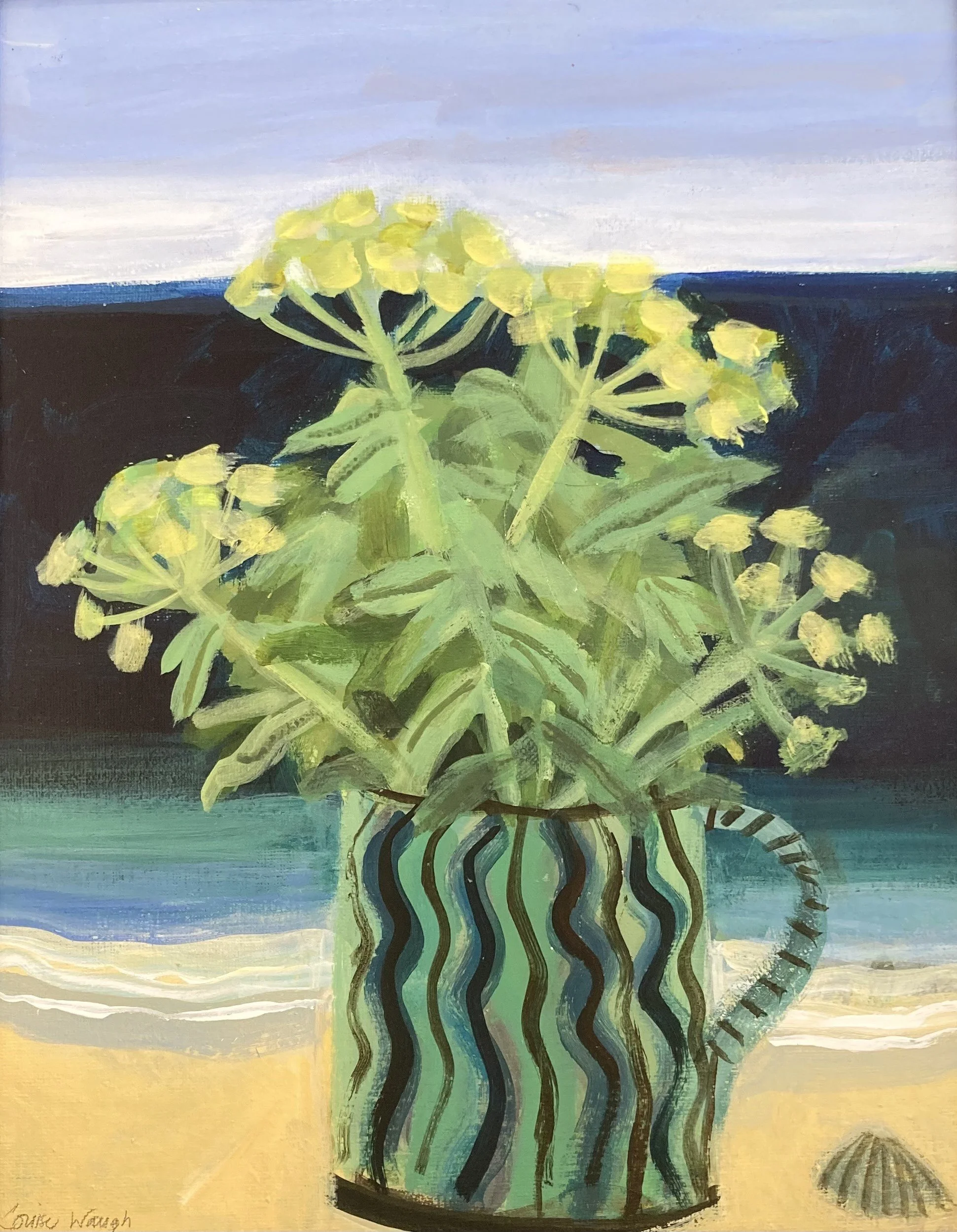 'Alexanders and Deep Dark Sea' Framed Size - 37cm x 44cm (image size - 26cm x 34cm) 