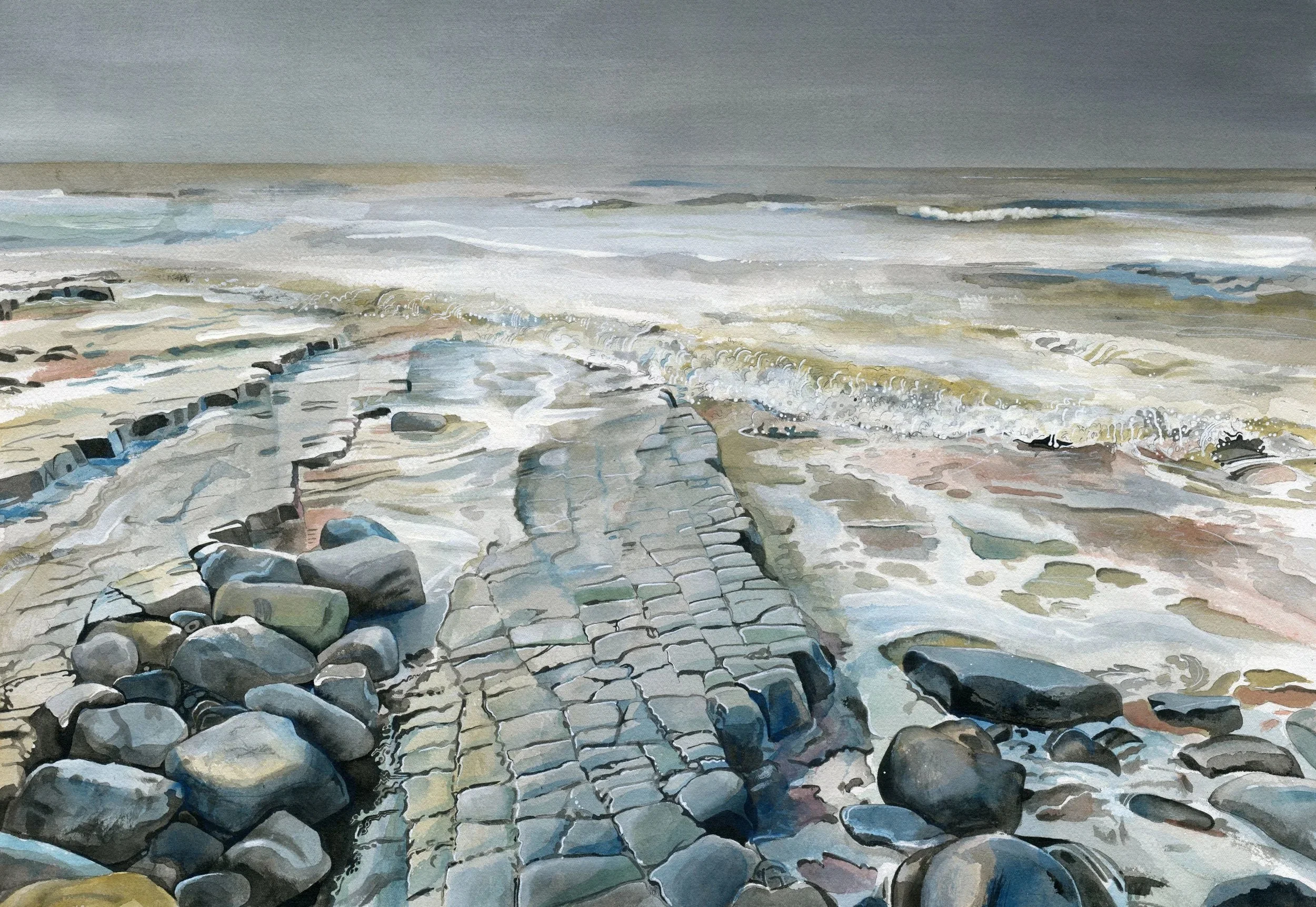 East Quantox Head Giclee Print. 20cm x 29cm