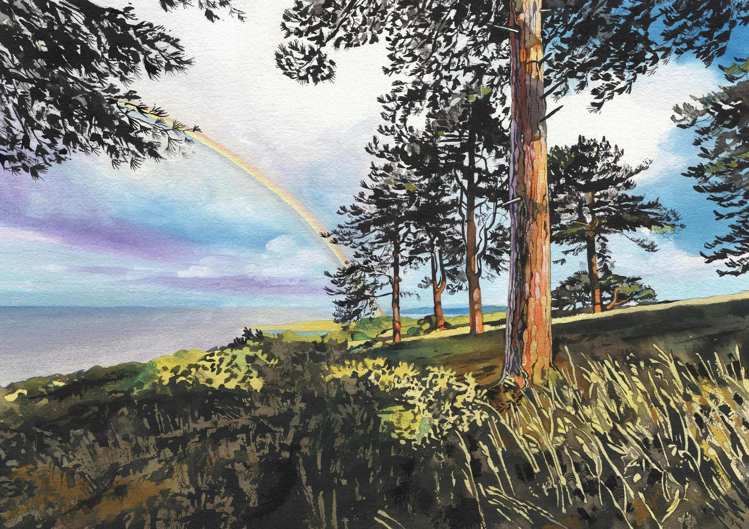 'Rainbow' Giclee Print 20cm x 29cm