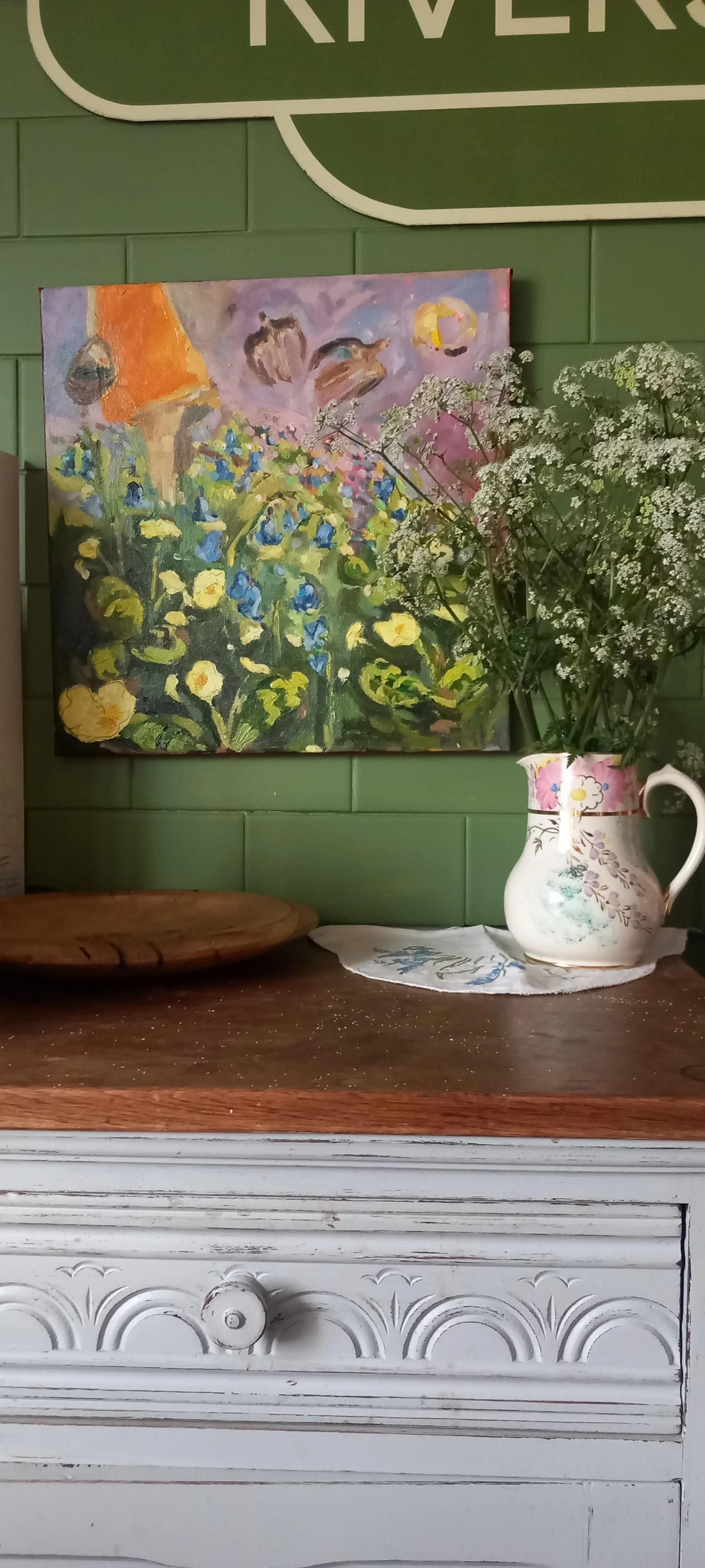 'Walking through Primroses and Bluebells' - £395