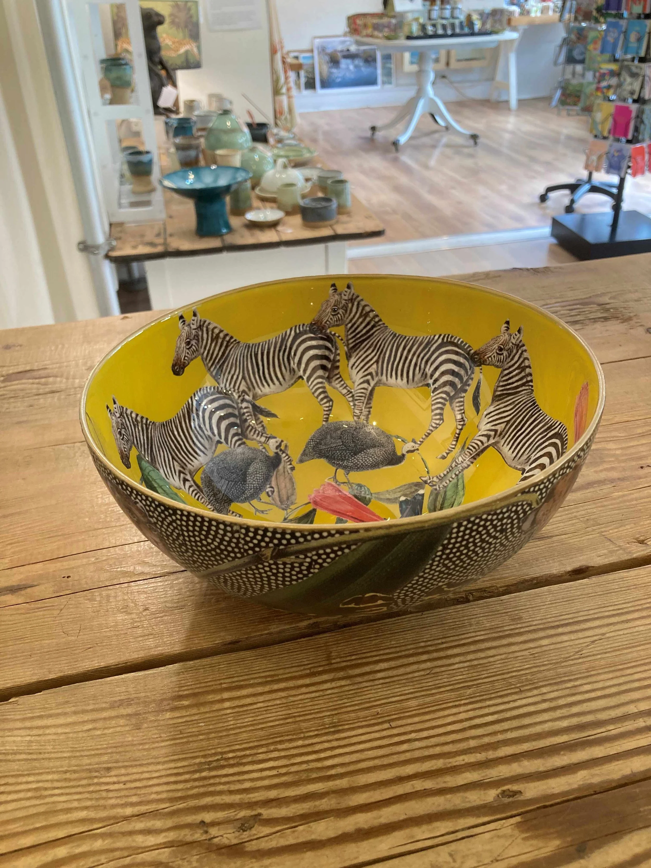 'Artisan Decoupage Glass Bowl' - £195