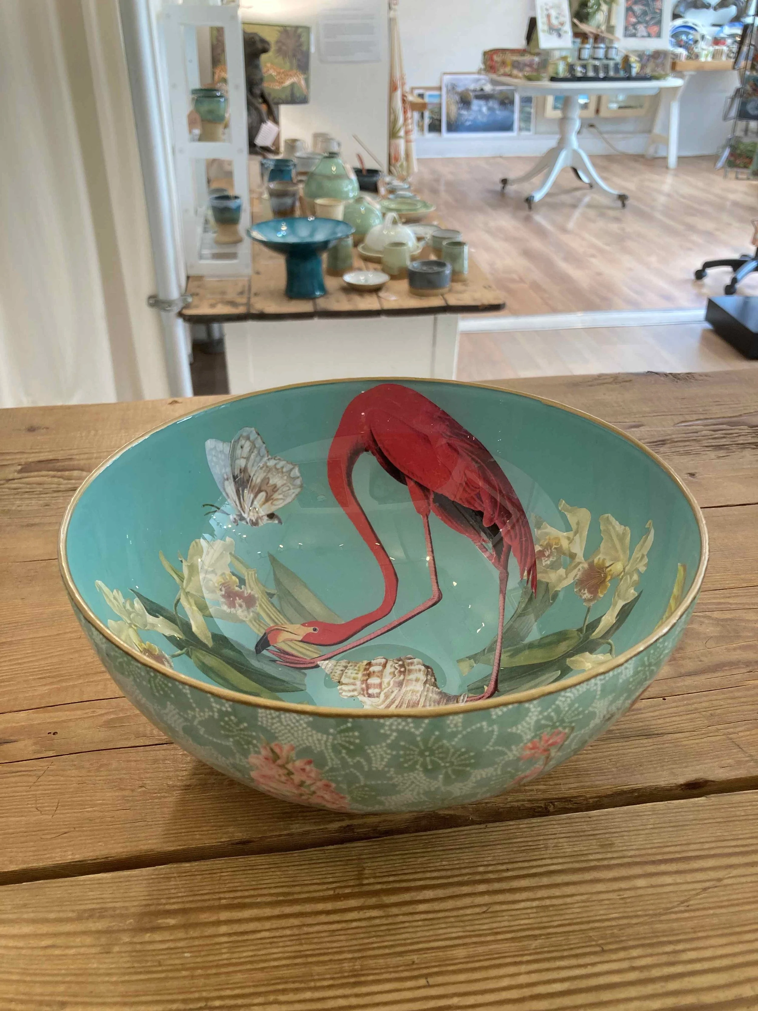 'Artisan Decoupage Glass Bowl' - £195 -SOLD