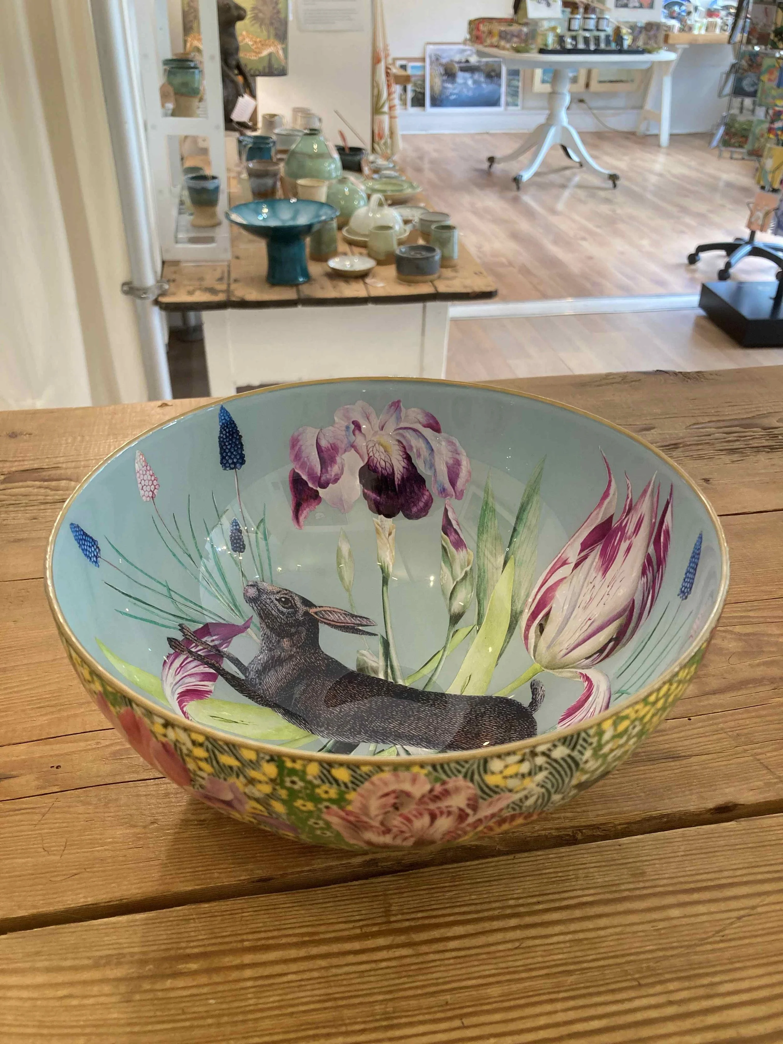'Artisan Decoupage Glass Bowl' - £195 -SOLD