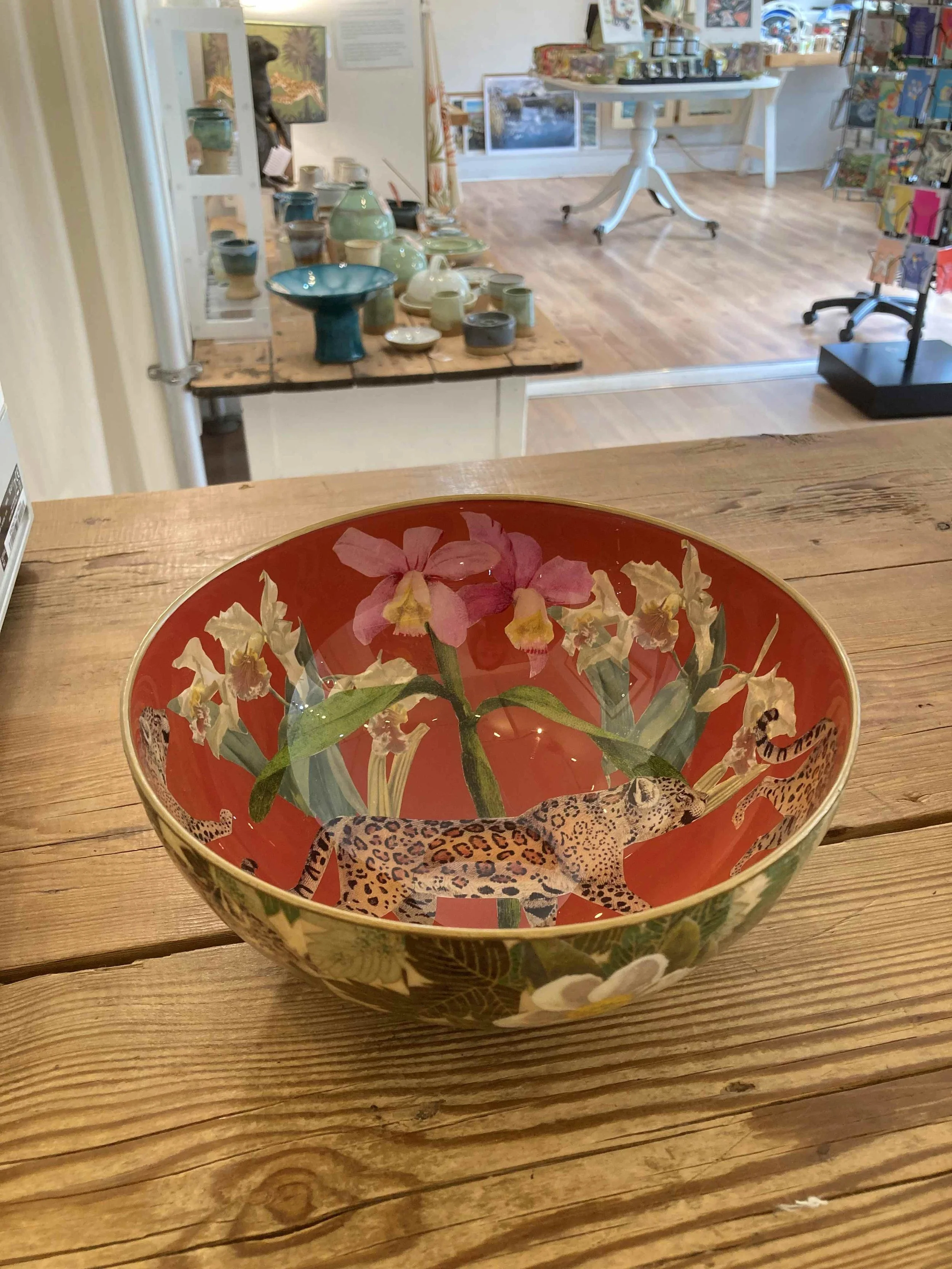 'Artisan Decoupage Glass Bowl' - £195 - SOLD
