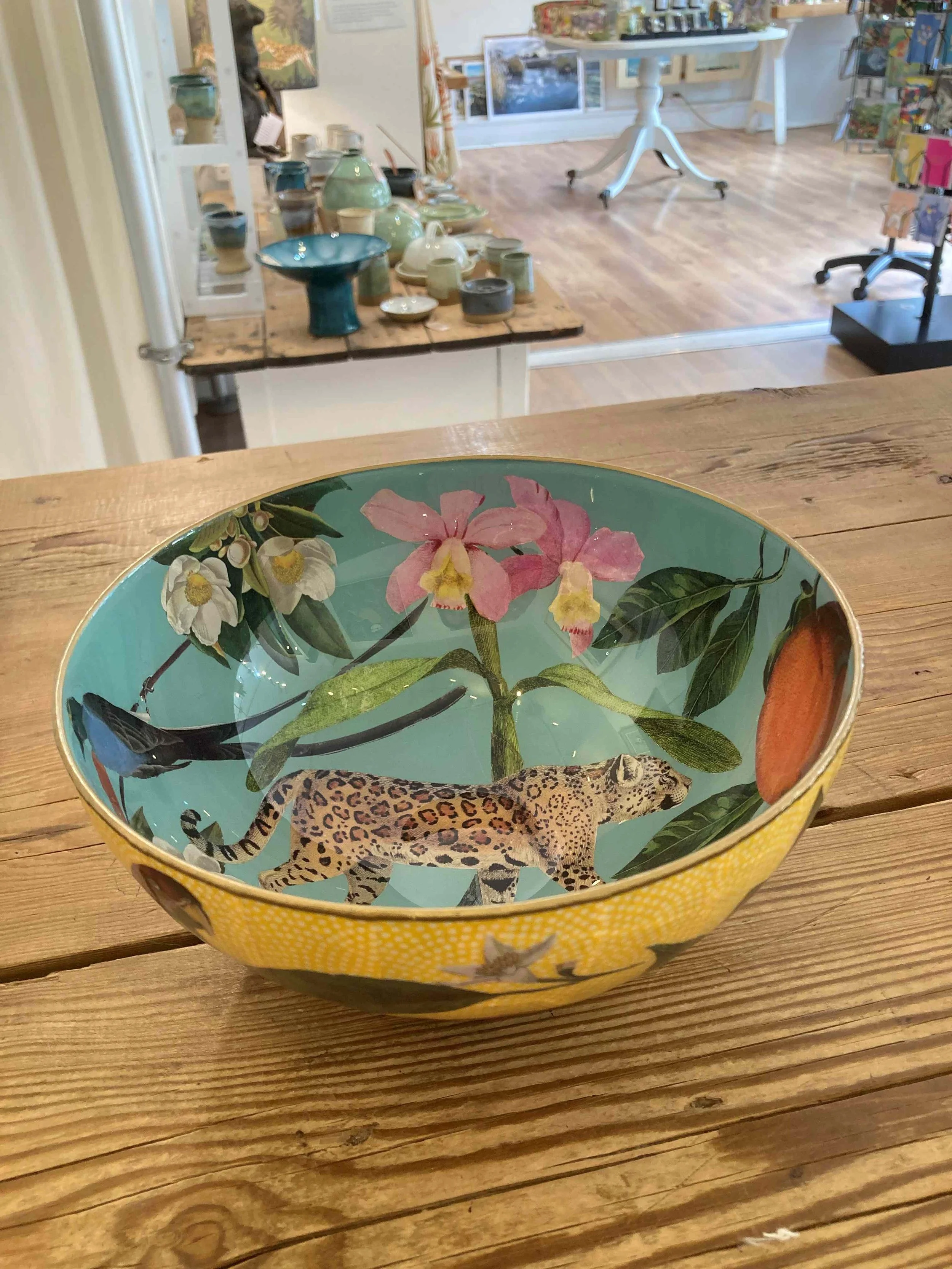 'Artisan Decoupage Glass Bowl' - £195