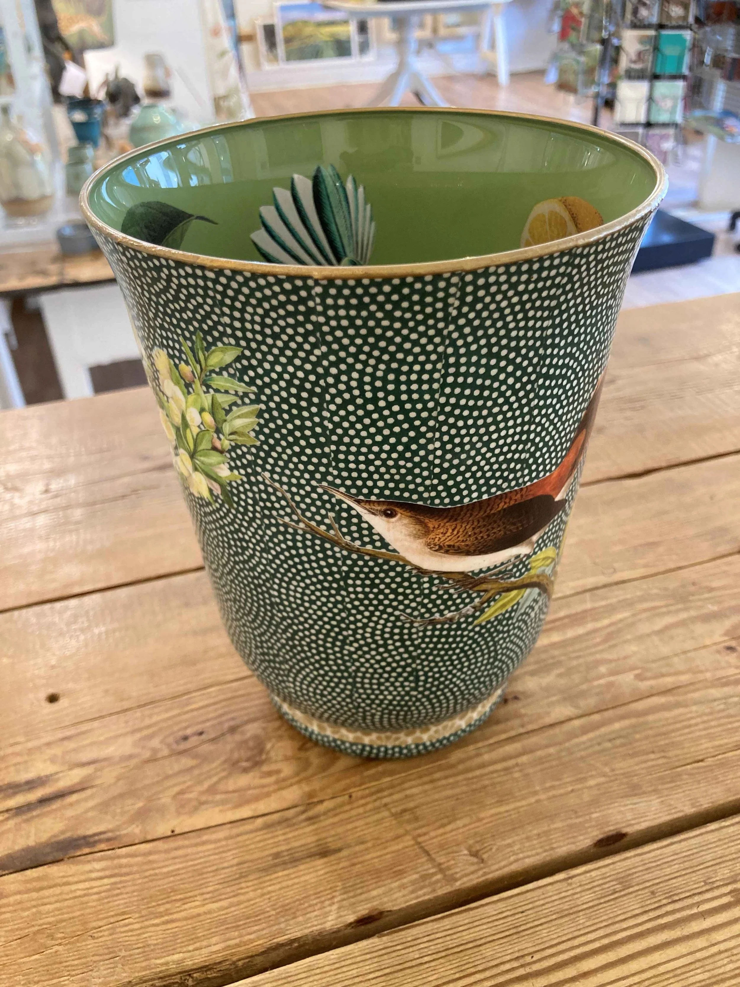 'Artisan Decoupage Vase' - £149