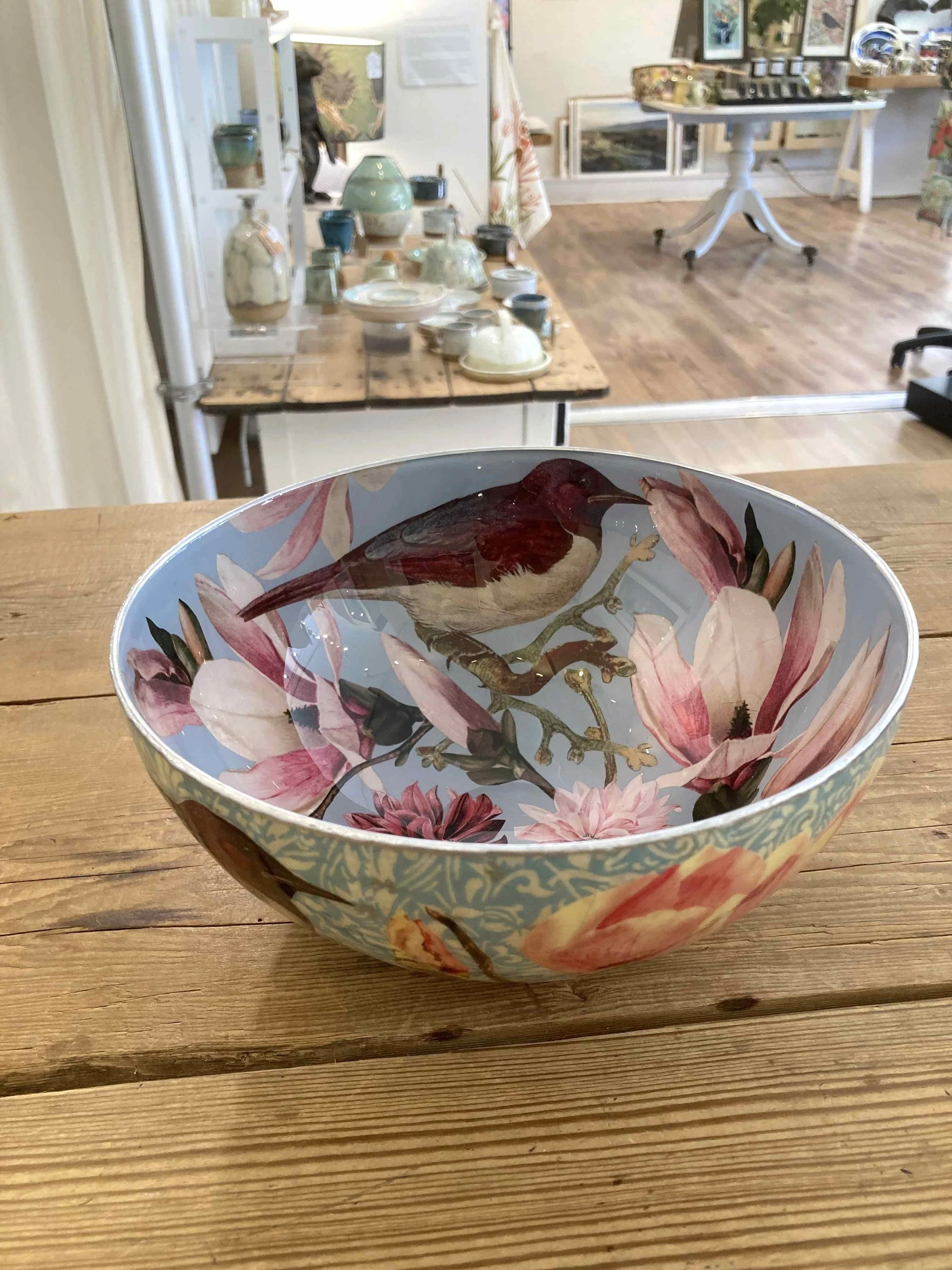'Artisan Decoupage Glass Bowl' - £195